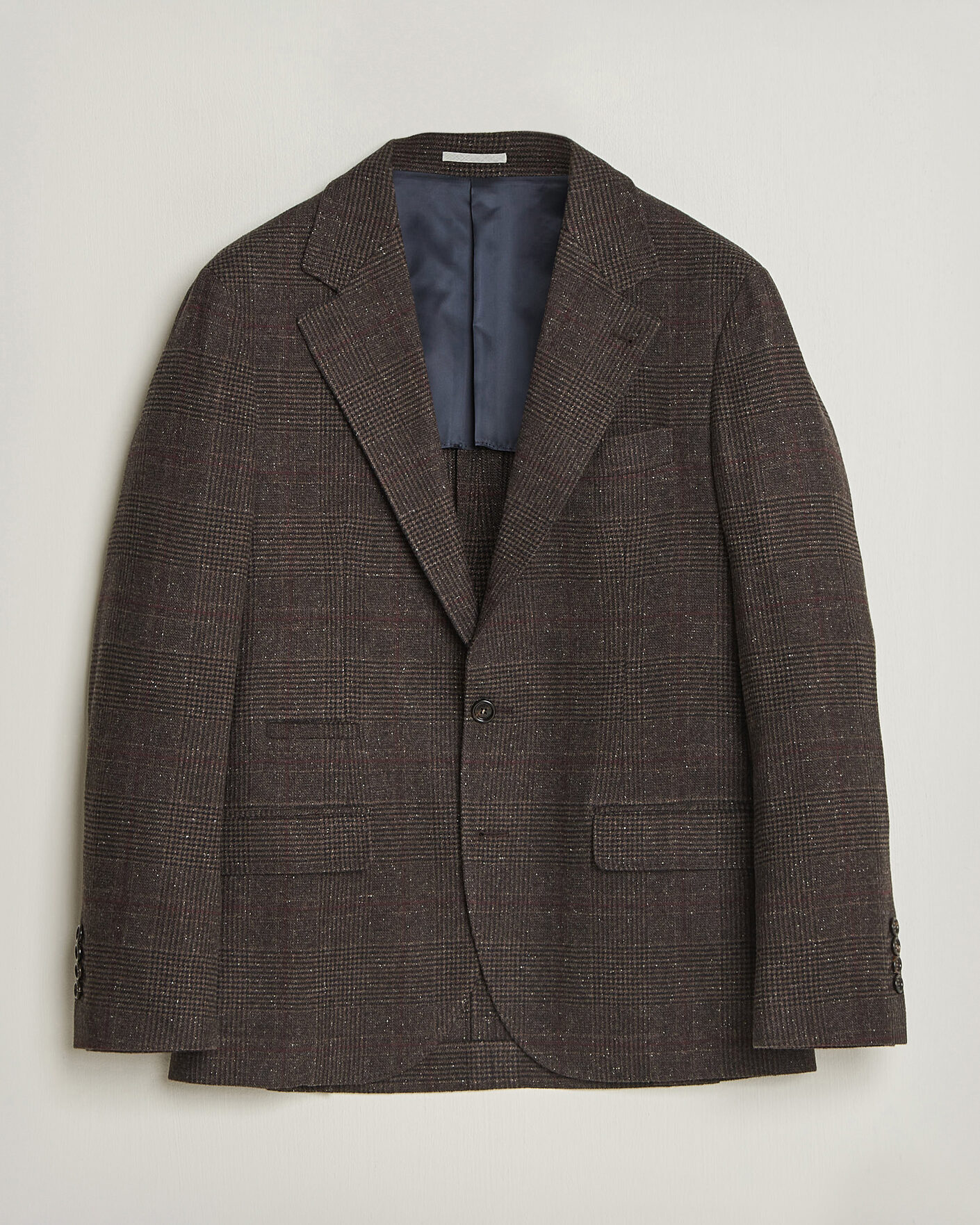 Herren | Sakkos | Brunello Cucinelli | Cashmere/Silk Prince Of Wales Blazer Dark Brown