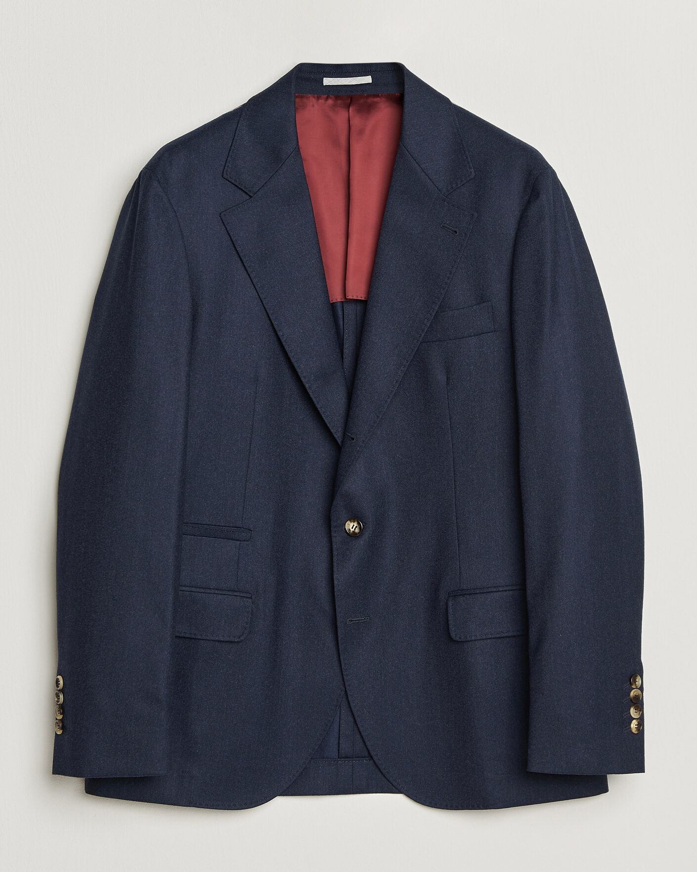 Herren | Sakkos | Brunello Cucinelli | Wool Flannel Blazzer Navy
