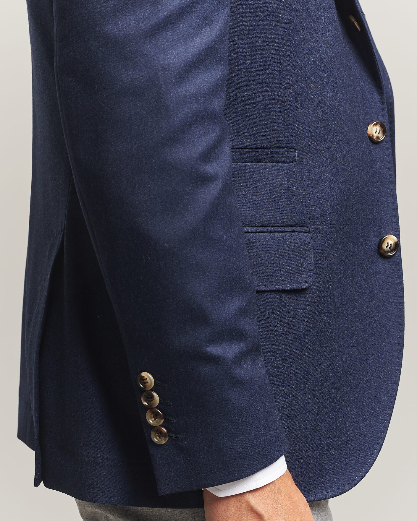 Herren | Sakkos | Brunello Cucinelli | Wool Flannel Blazzer Navy