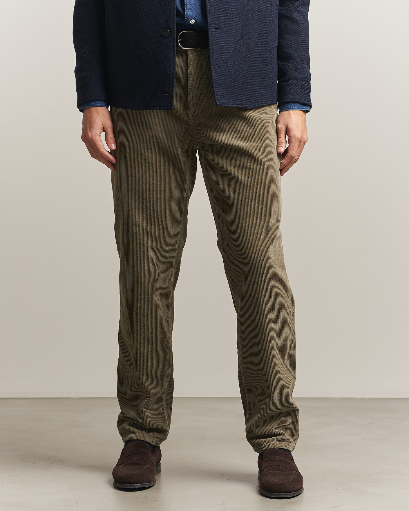 Herren | Hosen | Brunello Cucinelli | Leisure Fit Corduroy 5-Pocket Pants Olive