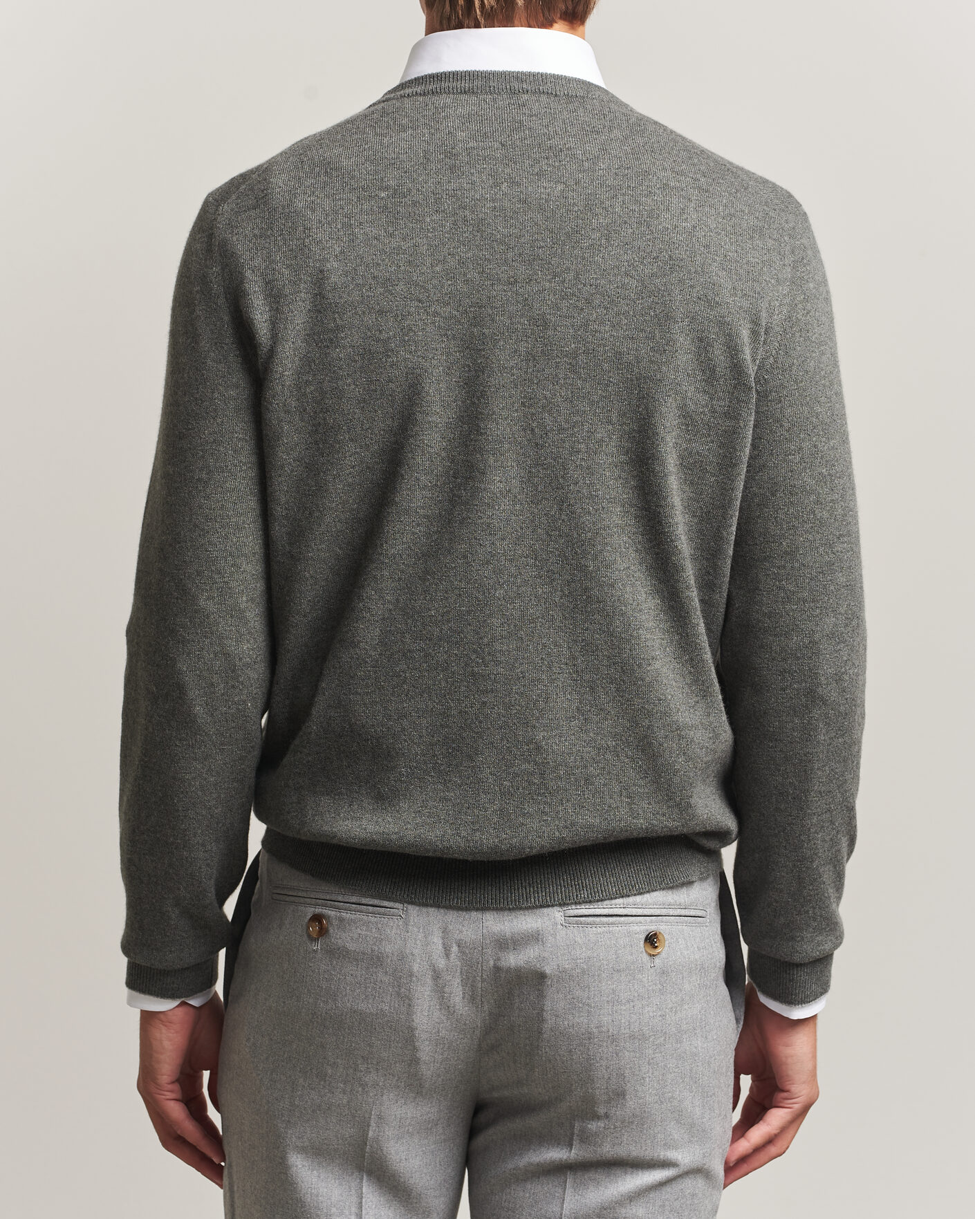 Herren | Pullover | Brunello Cucinelli | 2 Ply Cashmere Pullover Forest Green
