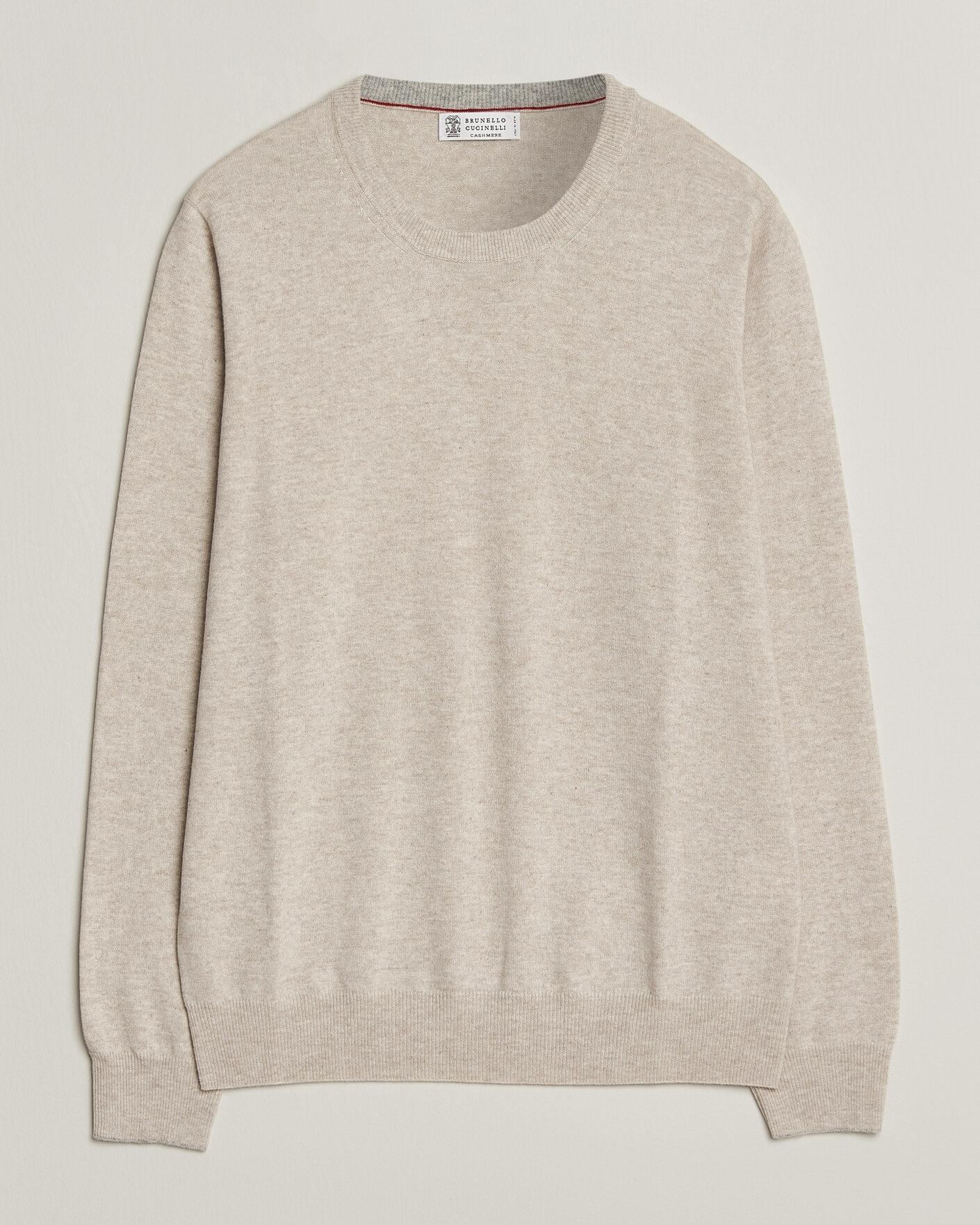 Herren | Pullover | Brunello Cucinelli | 2 Ply Cashmere Pullover Oyster