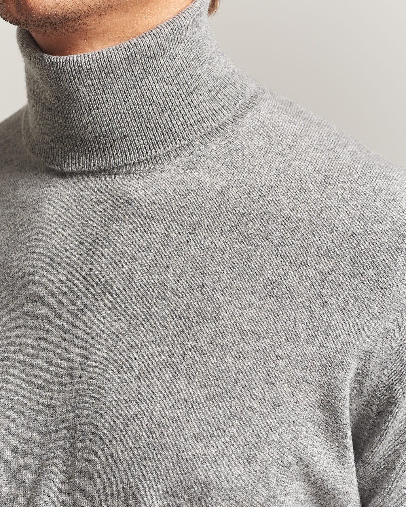 Herren | Pullover | Brunello Cucinelli | 2 Ply Cashmere Rollneck Grey Melange