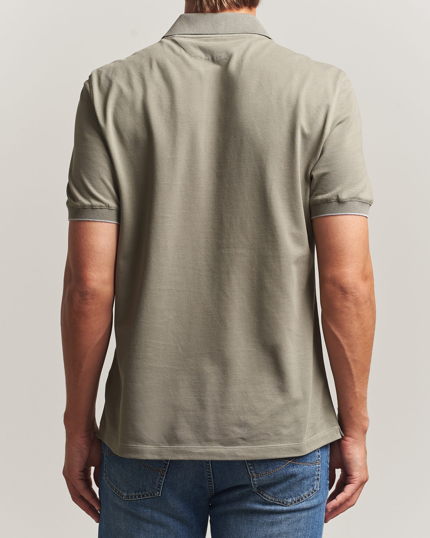 Herren | Poloshirts | Brunello Cucinelli | Short Sleeve Logo Polo Olive