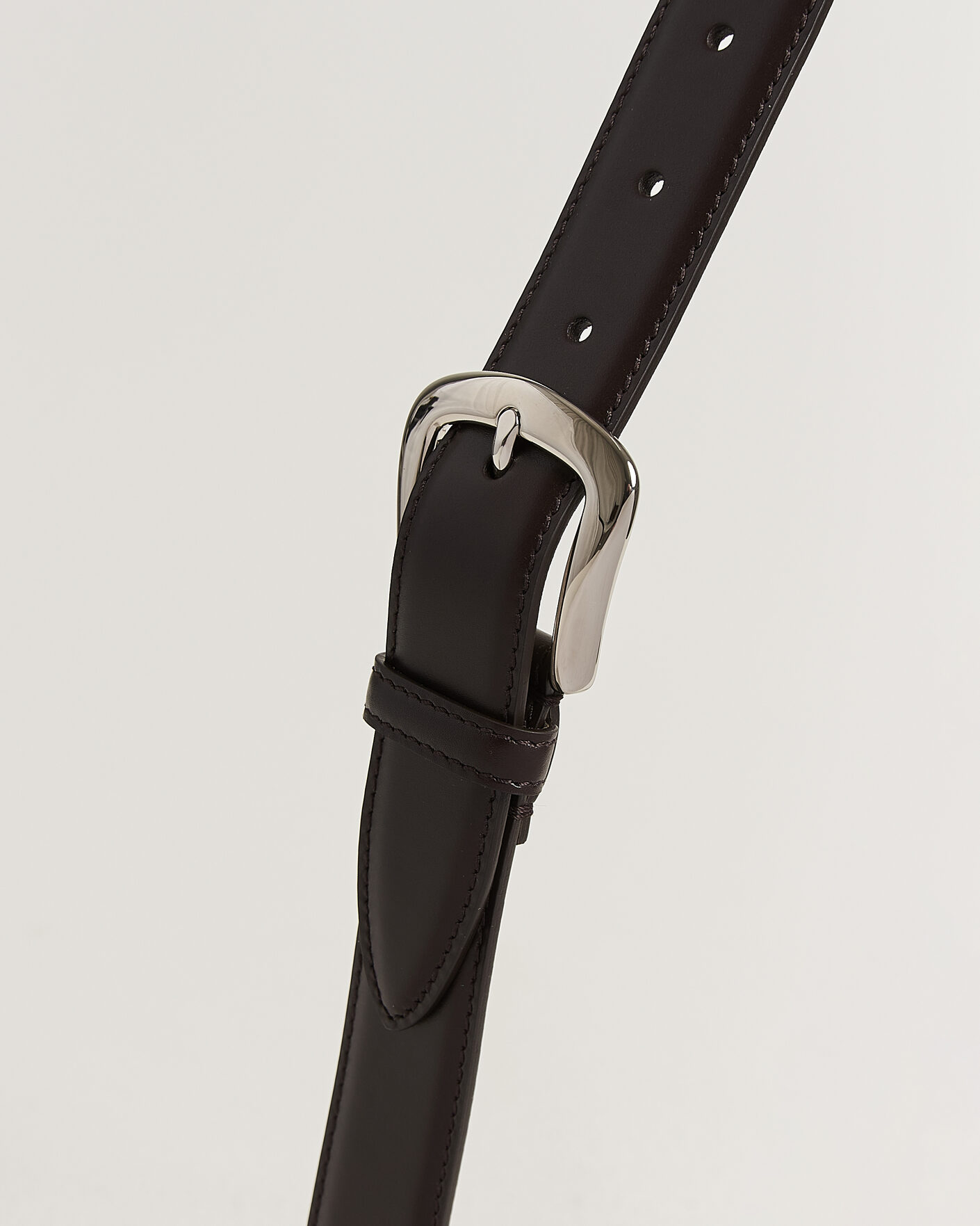 Herren | Gürtel | Brunello Cucinelli | Calf Leather Belt Dark Brown