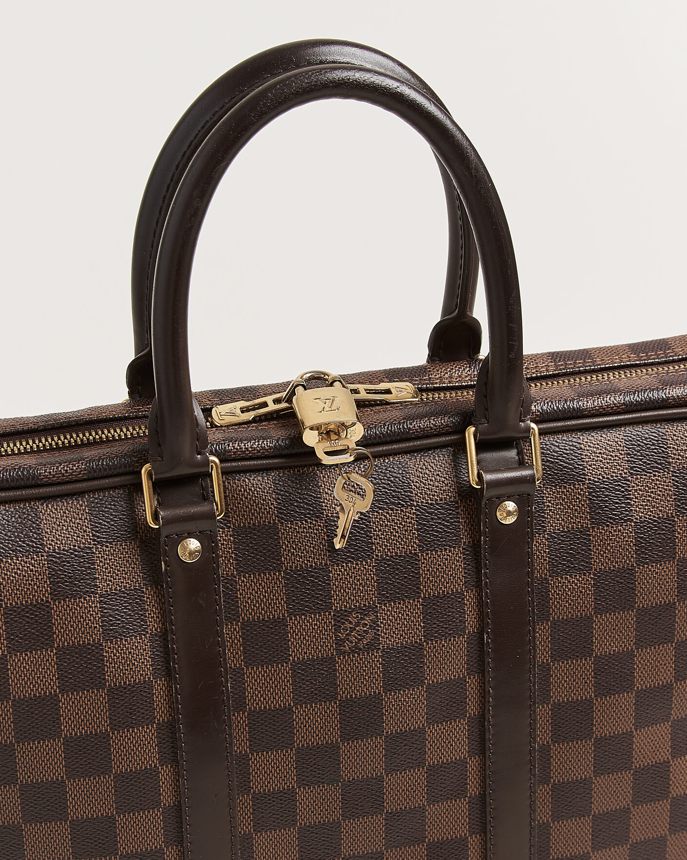Herren | Pre-Owned & Vintage Bags | Louis Vuitton Pre-Owned | Porte Documents Voyage Damier Ebene