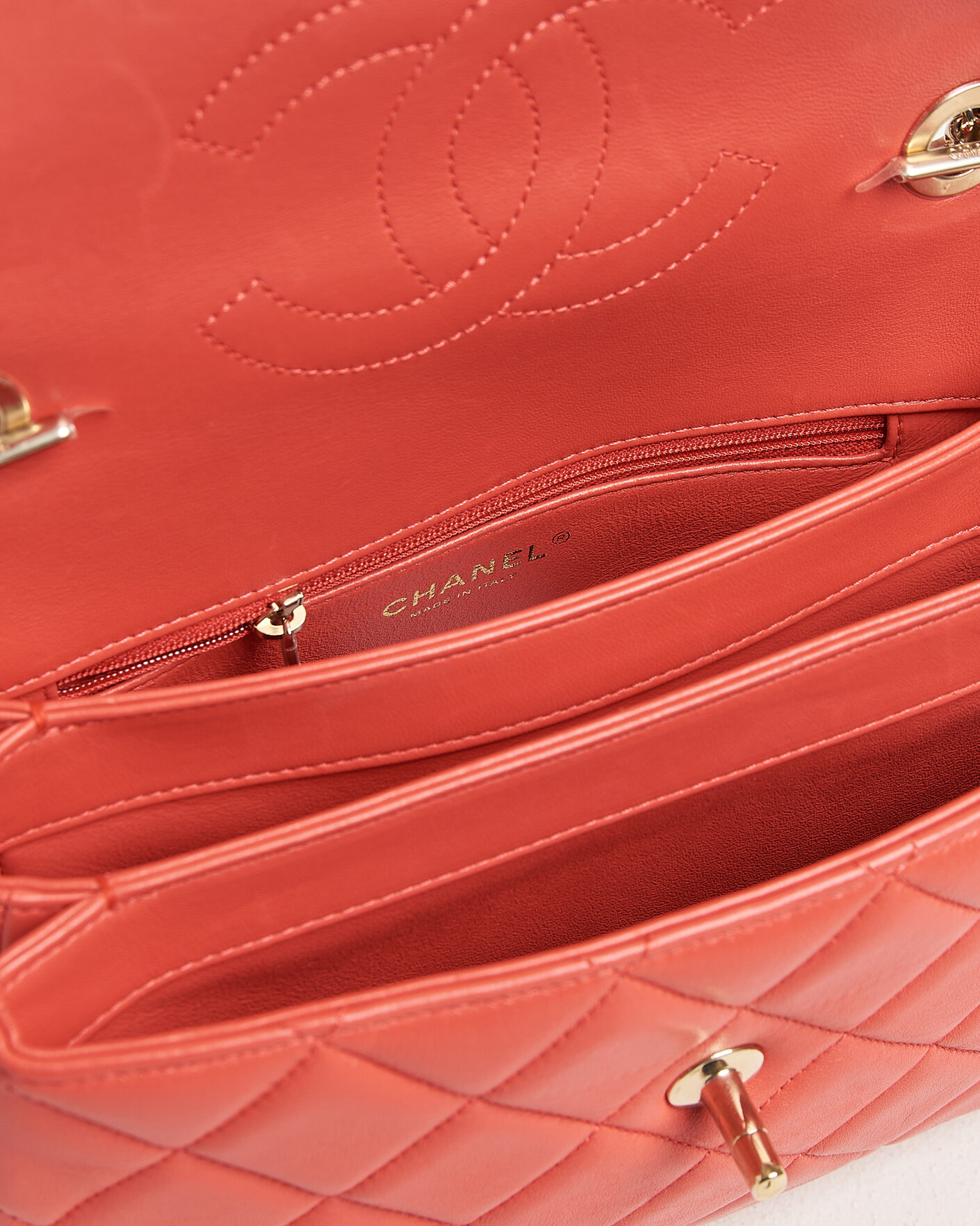 Herren | Pre-Owned & Vintage Bags | Chanel Pre-Owned | Trendy CC Top Handle Bag Coral