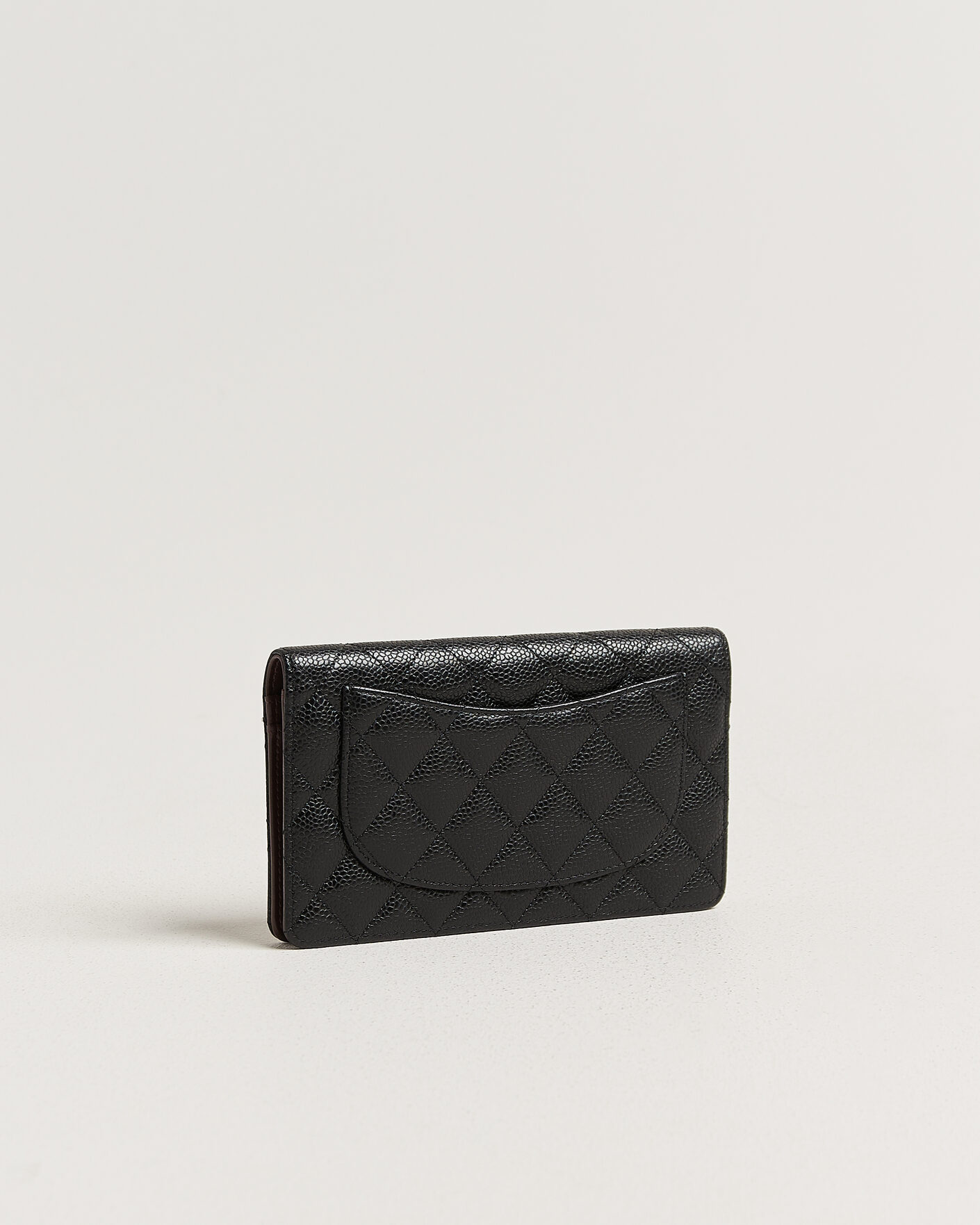 Herren | Pre-Owned & Vintage Bags | Chanel Pre-Owned | Classic Bifold Wallet Caviar Leather Black