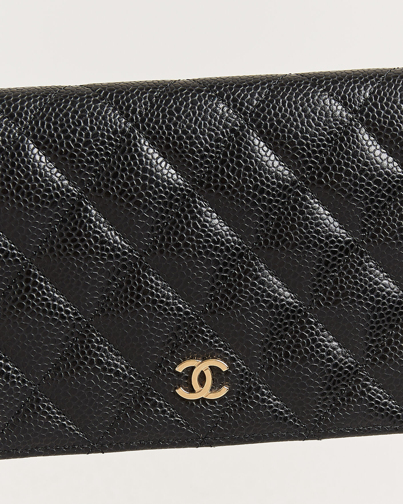 Herren | Pre-Owned & Vintage Bags | Chanel Pre-Owned | Classic Bifold Wallet Caviar Leather Black