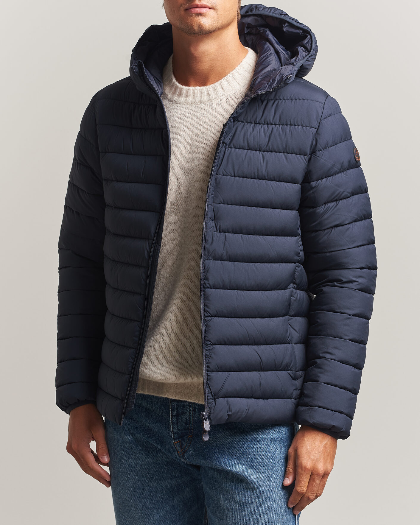 Herren | Jacken | Save The Duck | Juncus Matt Lightweight Hood Jacket Blue Black