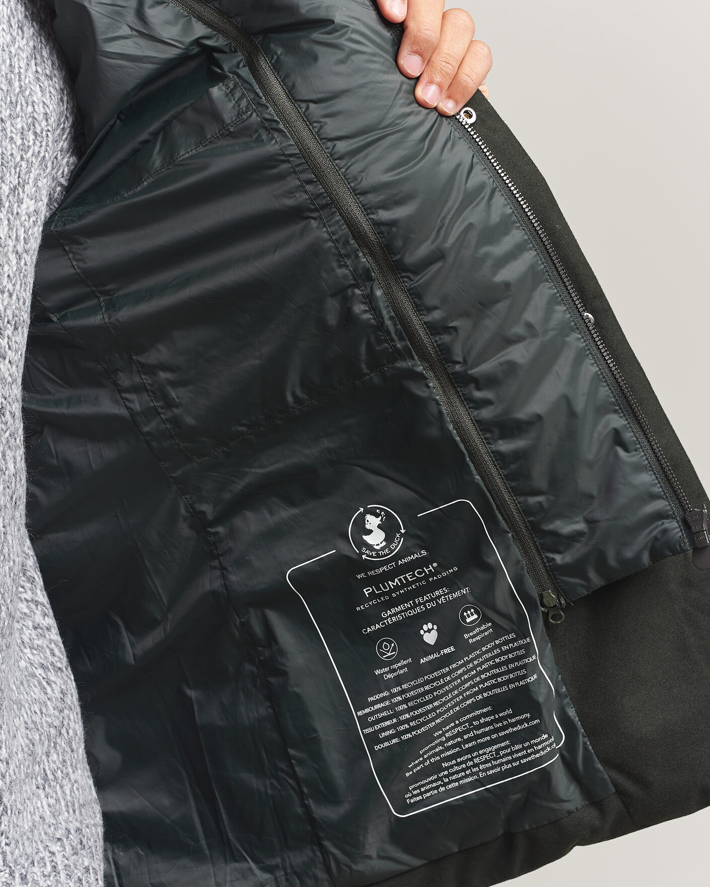 Herren | Jacken | Save The Duck | Felipe Padded Flannel Jacket Green Black