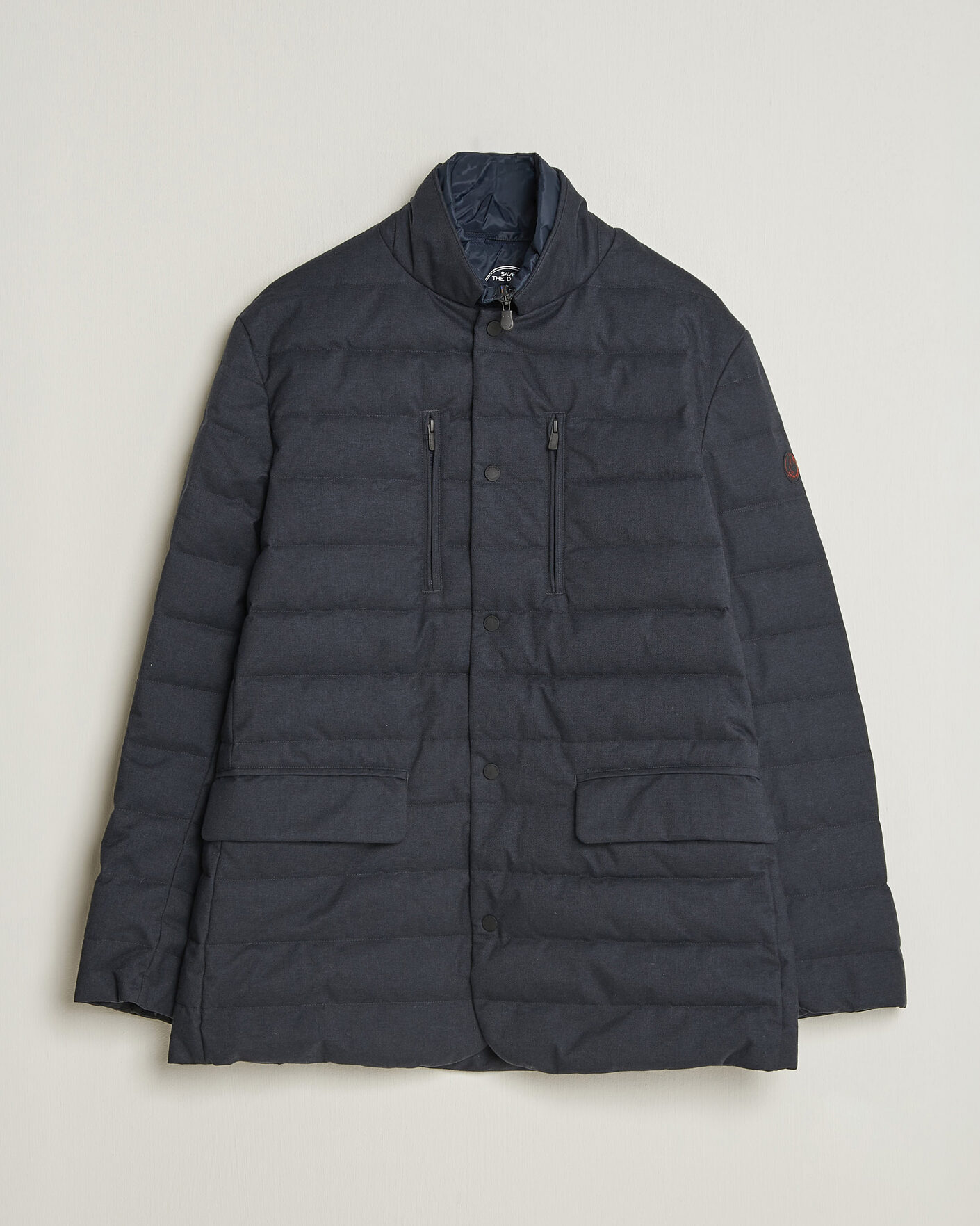 Herren | Jacken | Save The Duck | Felipe Padded Flannel Jacket Navy Blue