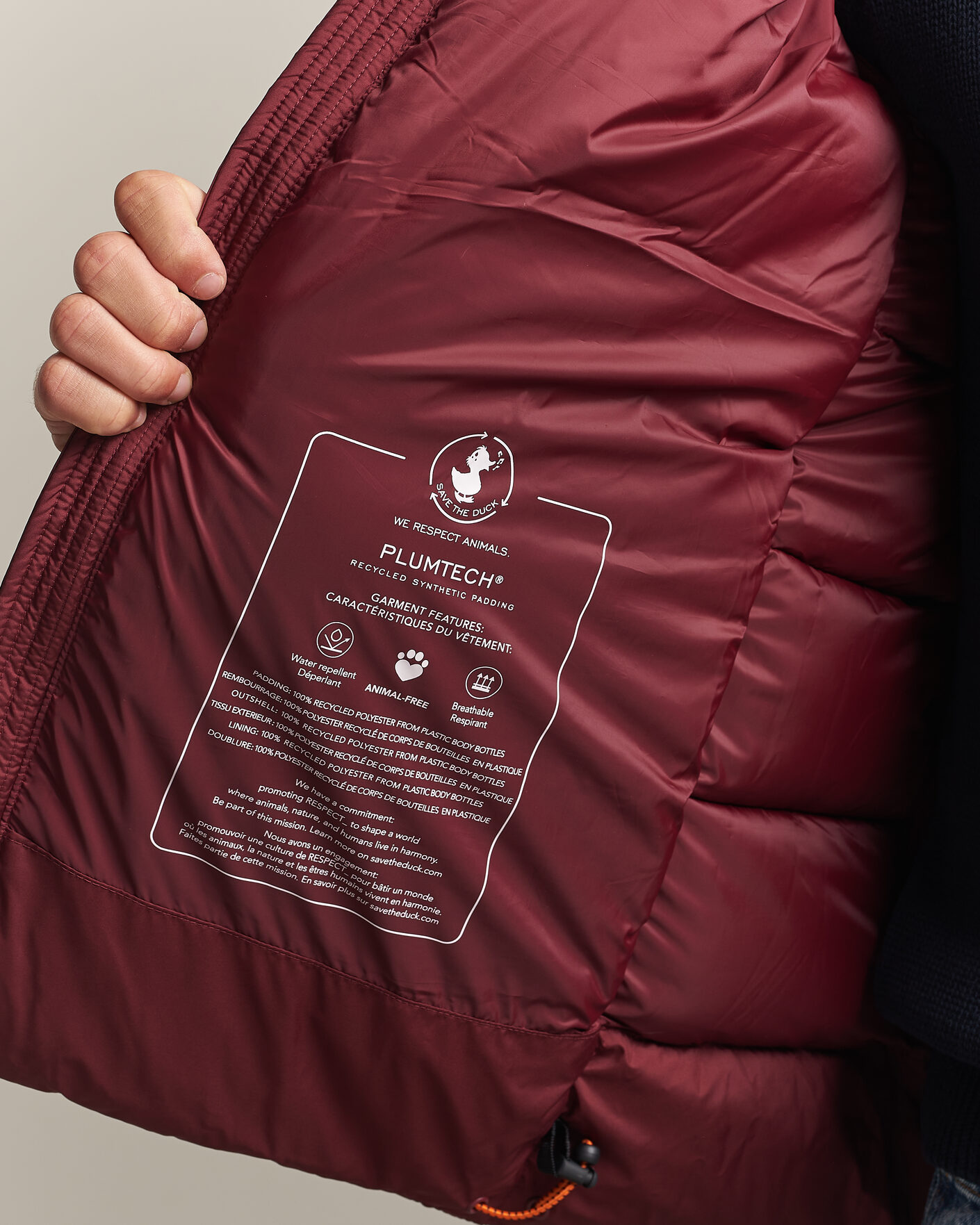 Herren | Jacken | Save The Duck | Boris Matt Padded Puffer Wine Red