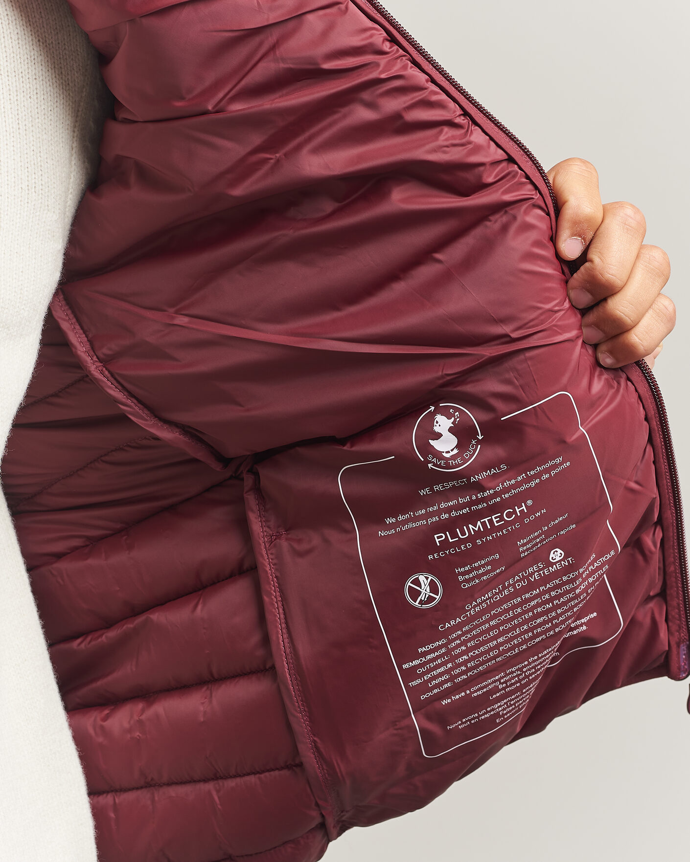 Herren | Westen | Save The Duck | Rhus Matt Lightweight Vest Wine Red