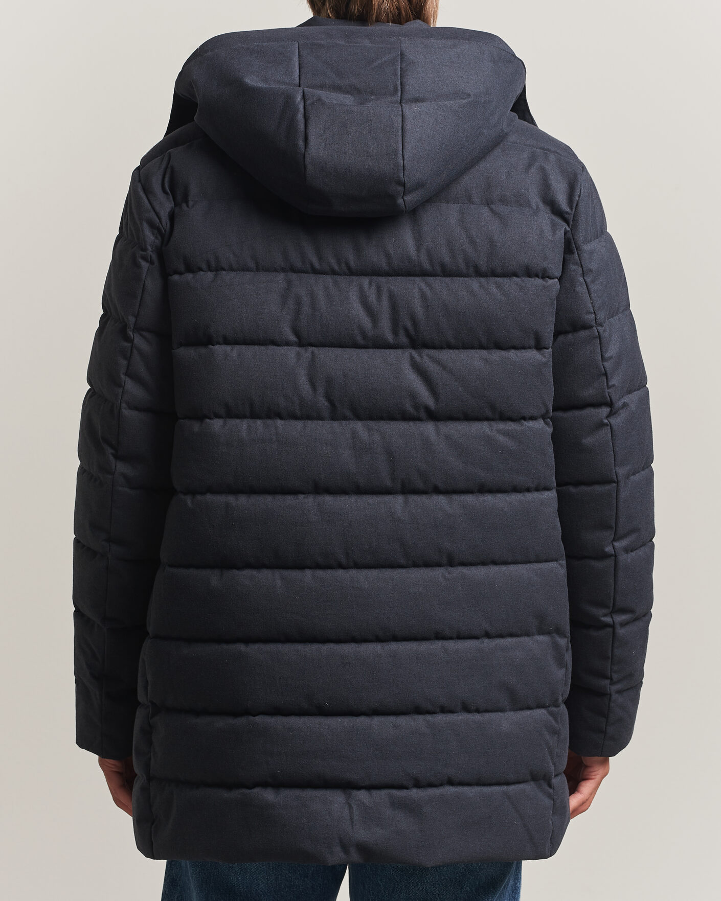 Herren | Jacken | Save The Duck | Byrne Padded Flannel Coat Navy Blue Melange