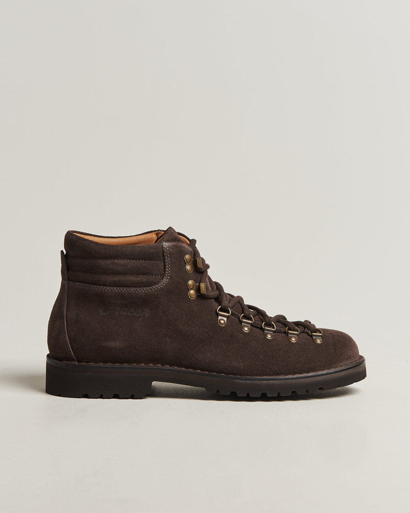 Herren | Boots | Fracap | M127 Suede Boot Dark Brown