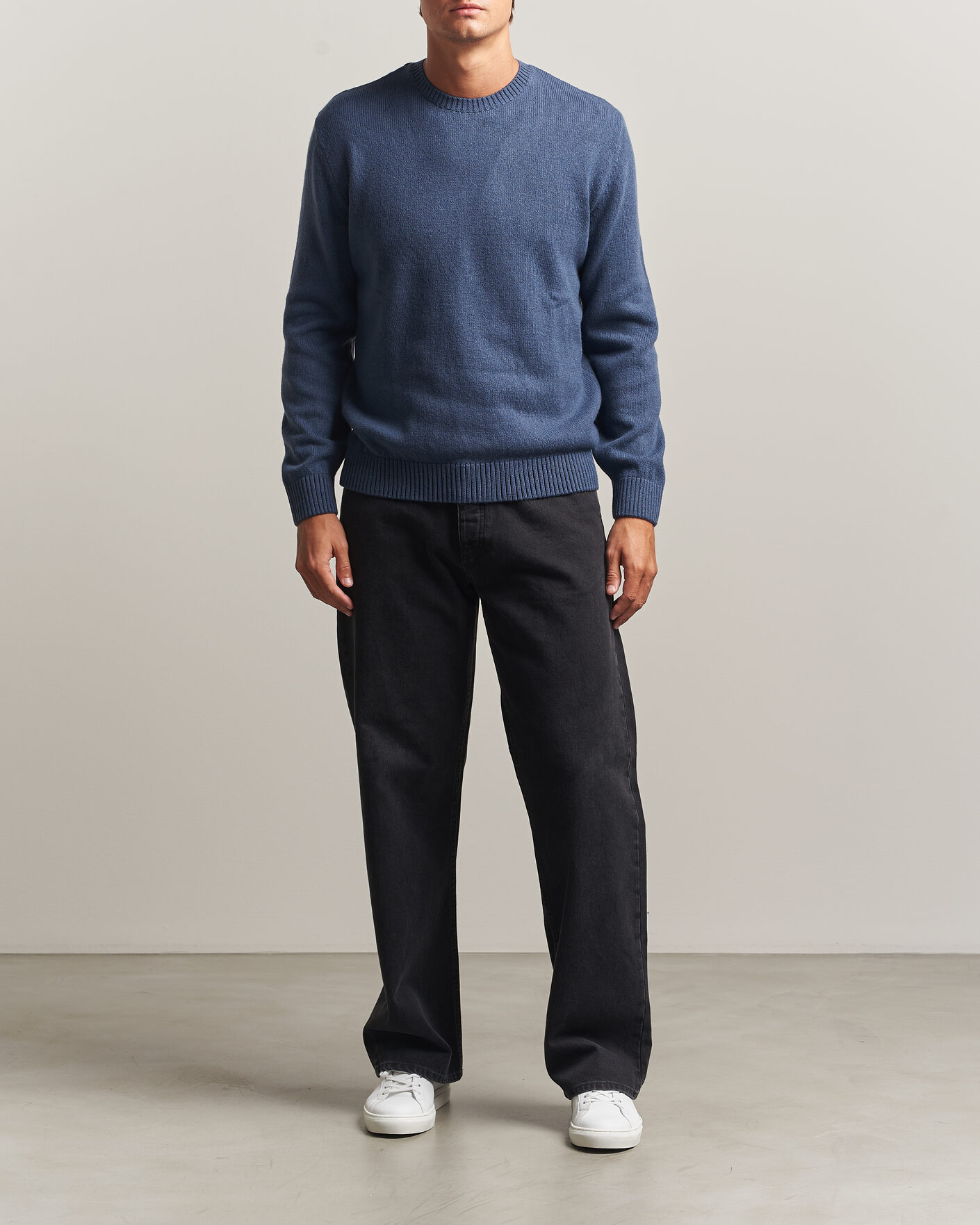 Herren | Pullover | Colorful Standard | Classic Merino Wool Crew Neck Petrol Blue