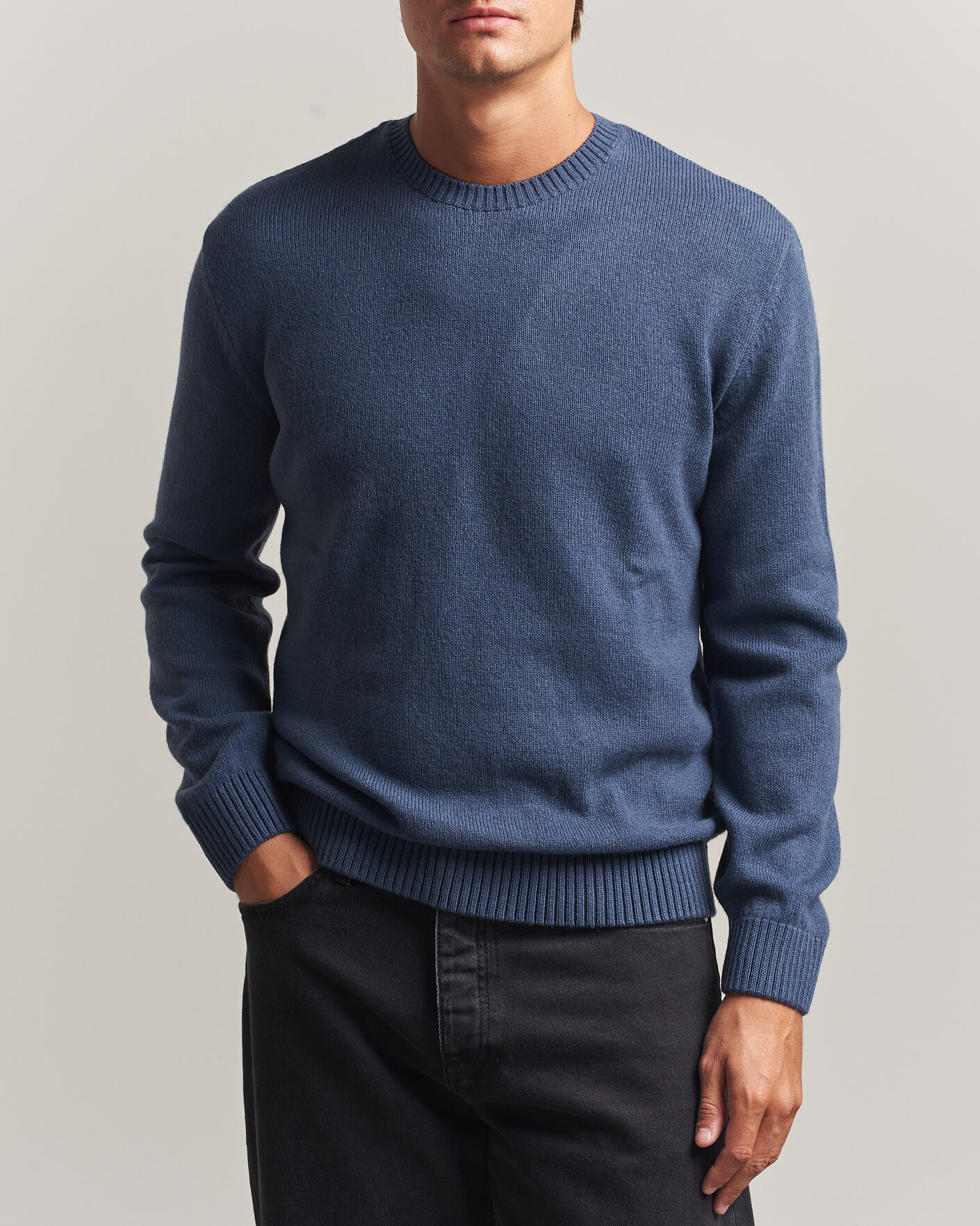 Herren | Pullover | Colorful Standard | Classic Merino Wool Crew Neck Petrol Blue