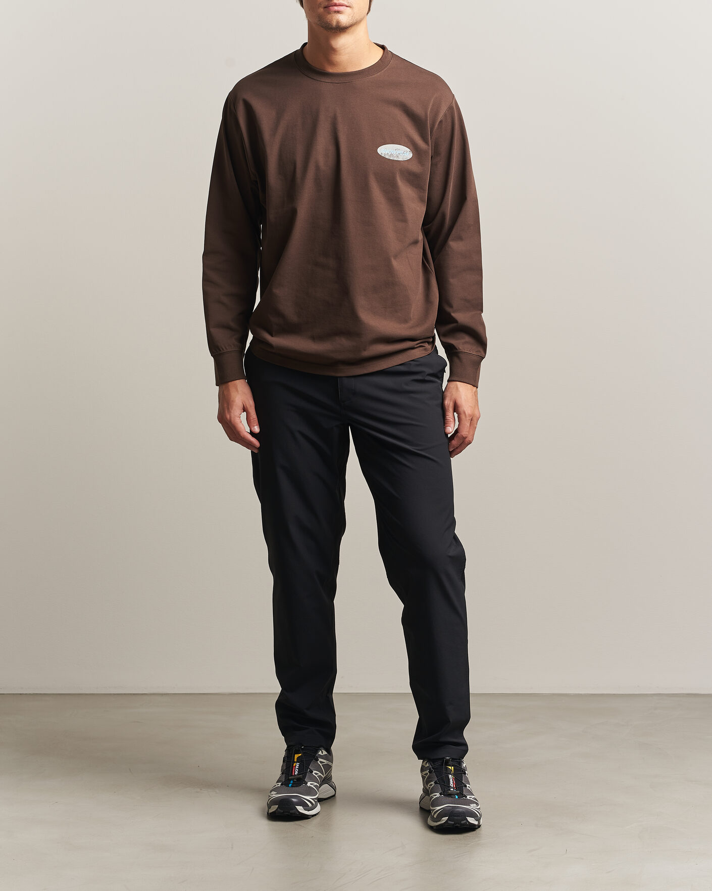Herren | T-Shirts | Snow Peak | Campscape L/S T-Shirt Brown