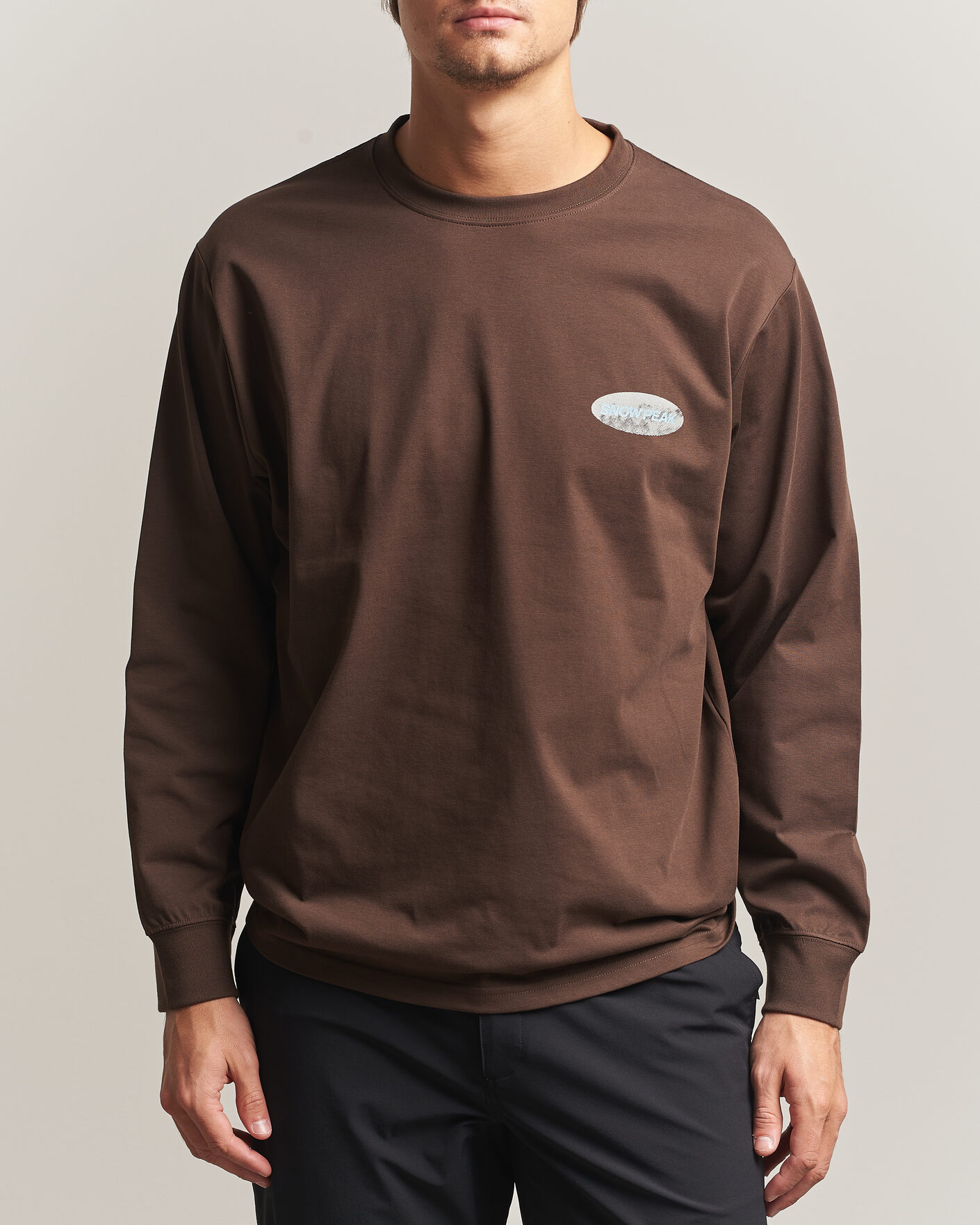 Herren | T-Shirts | Snow Peak | Campscape L/S T-Shirt Brown