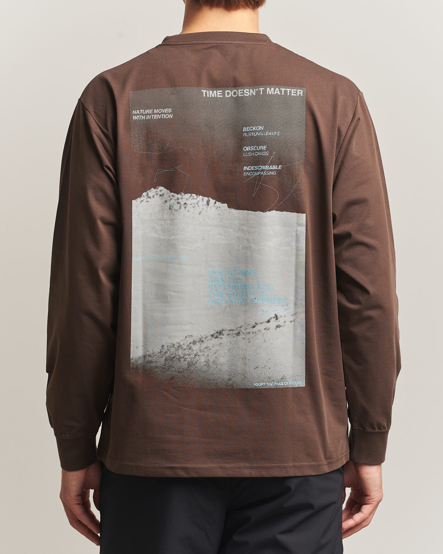 Herren | T-Shirts | Snow Peak | Campscape L/S T-Shirt Brown
