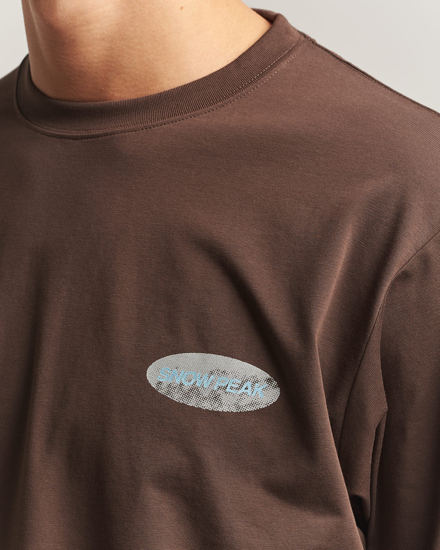 Herren | T-Shirts | Snow Peak | Campscape L/S T-Shirt Brown