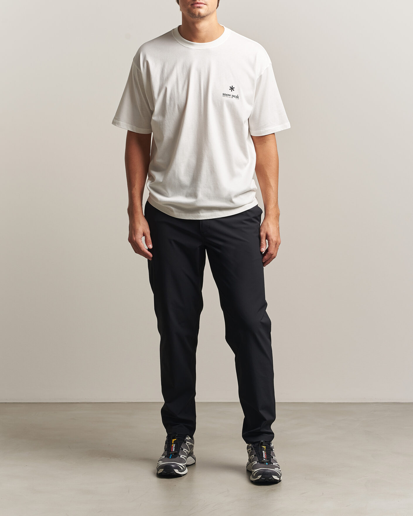 Herren | T-Shirts | Snow Peak | Soft Cotton Relaxed Logo T-Shirt Off White