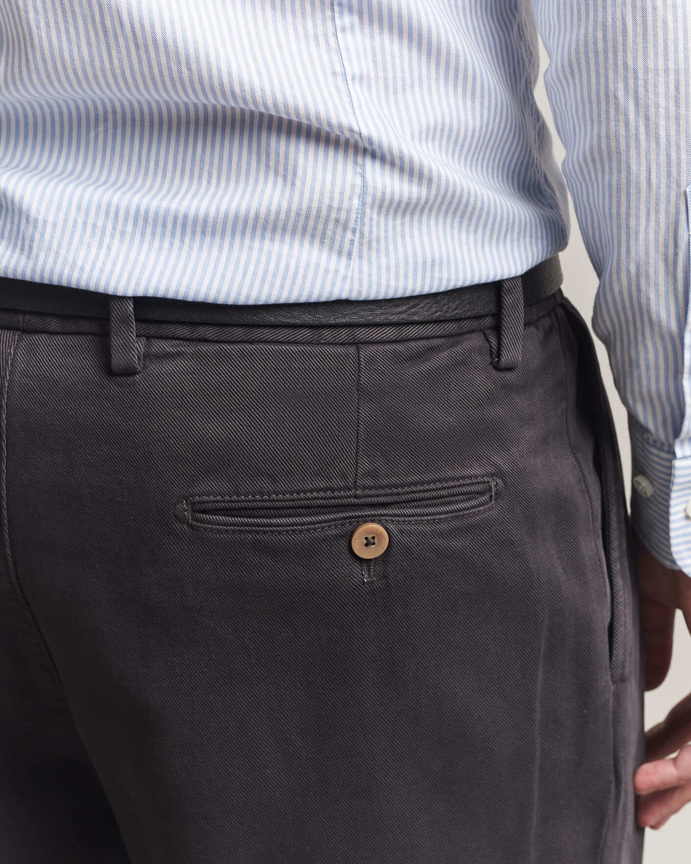 Herren | Hosen | Briglia 1949 | Portobello Loose Fit Cotton Trousers Dark Grey