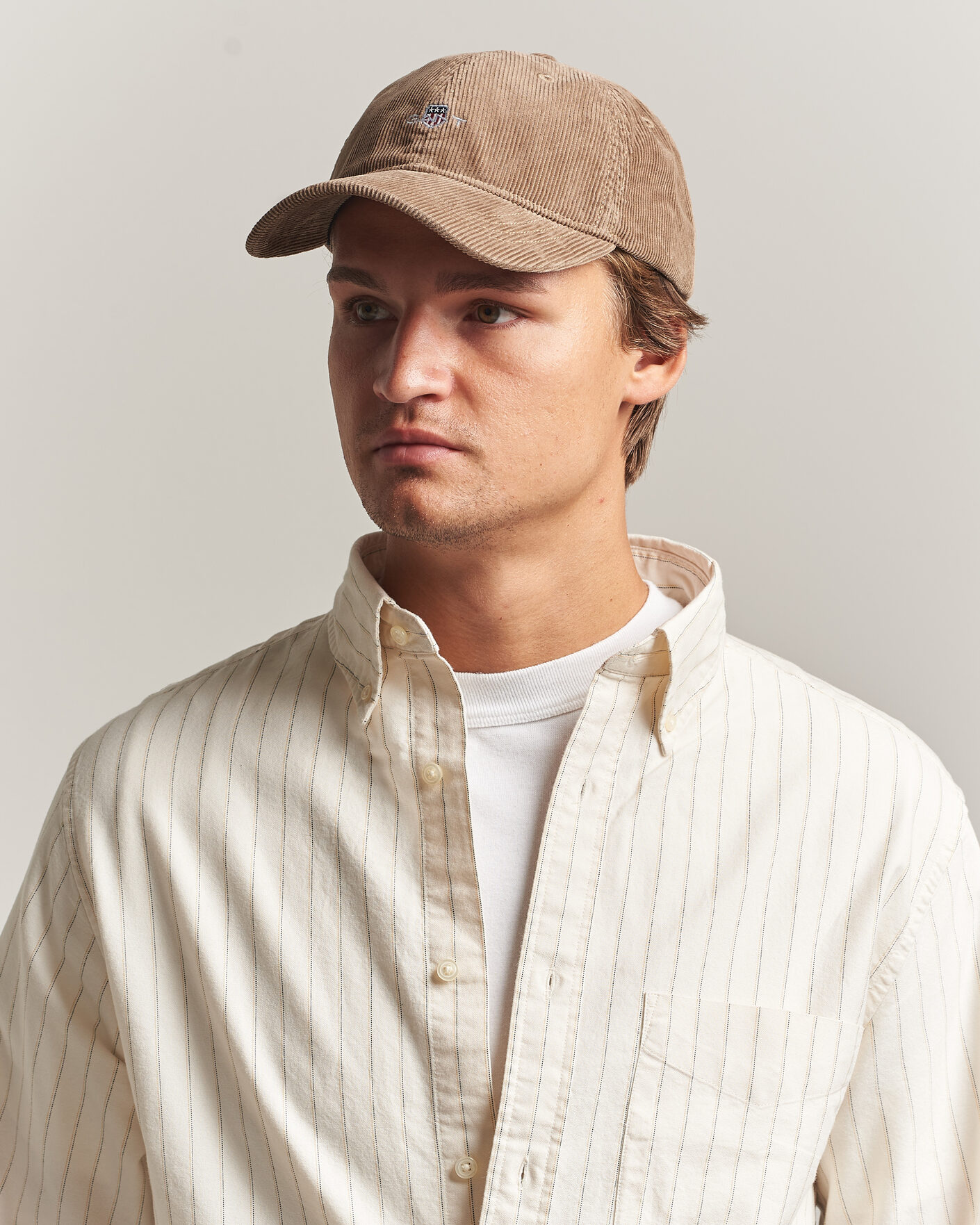 Herren | Hüte & Mützen | Gant | Corduroy Cap Warm Khaki