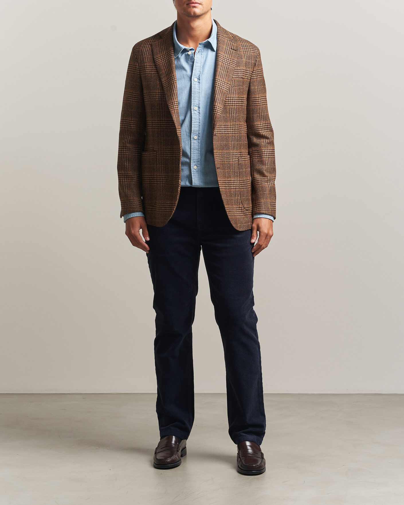 Herren | Hosen | Gant | Regular Fit Corduroy 5-Pocket Pants Evening Blue