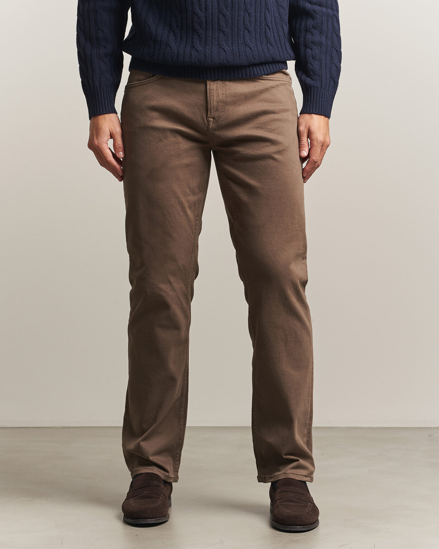 Herren | Hosen | Gant | Regular Fit Moleskin 5-Pocket Pants Faded Taupe