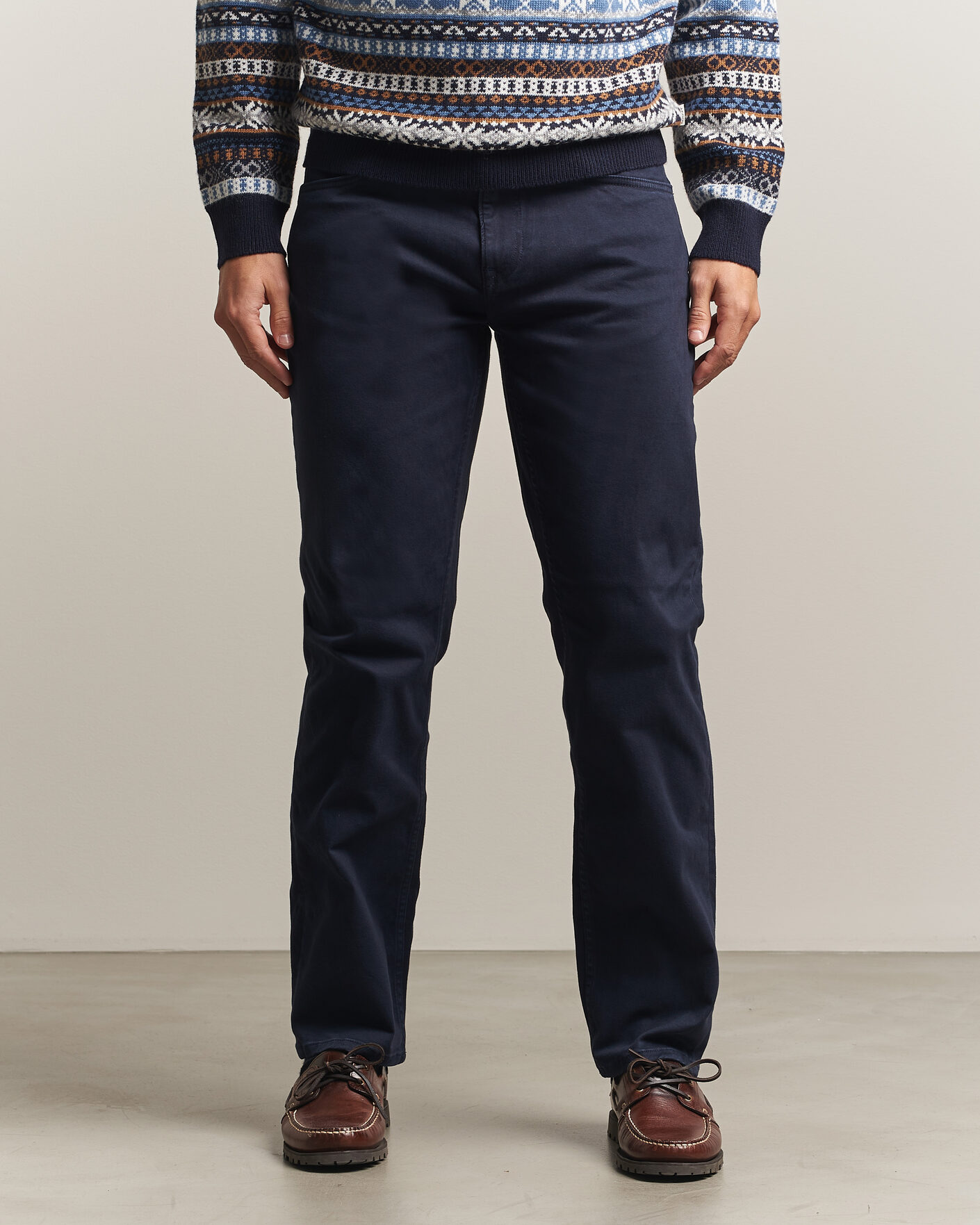 Herren | Hosen | Gant | Regular Fit Moleskin 5-Pocket Pants Evening Blue