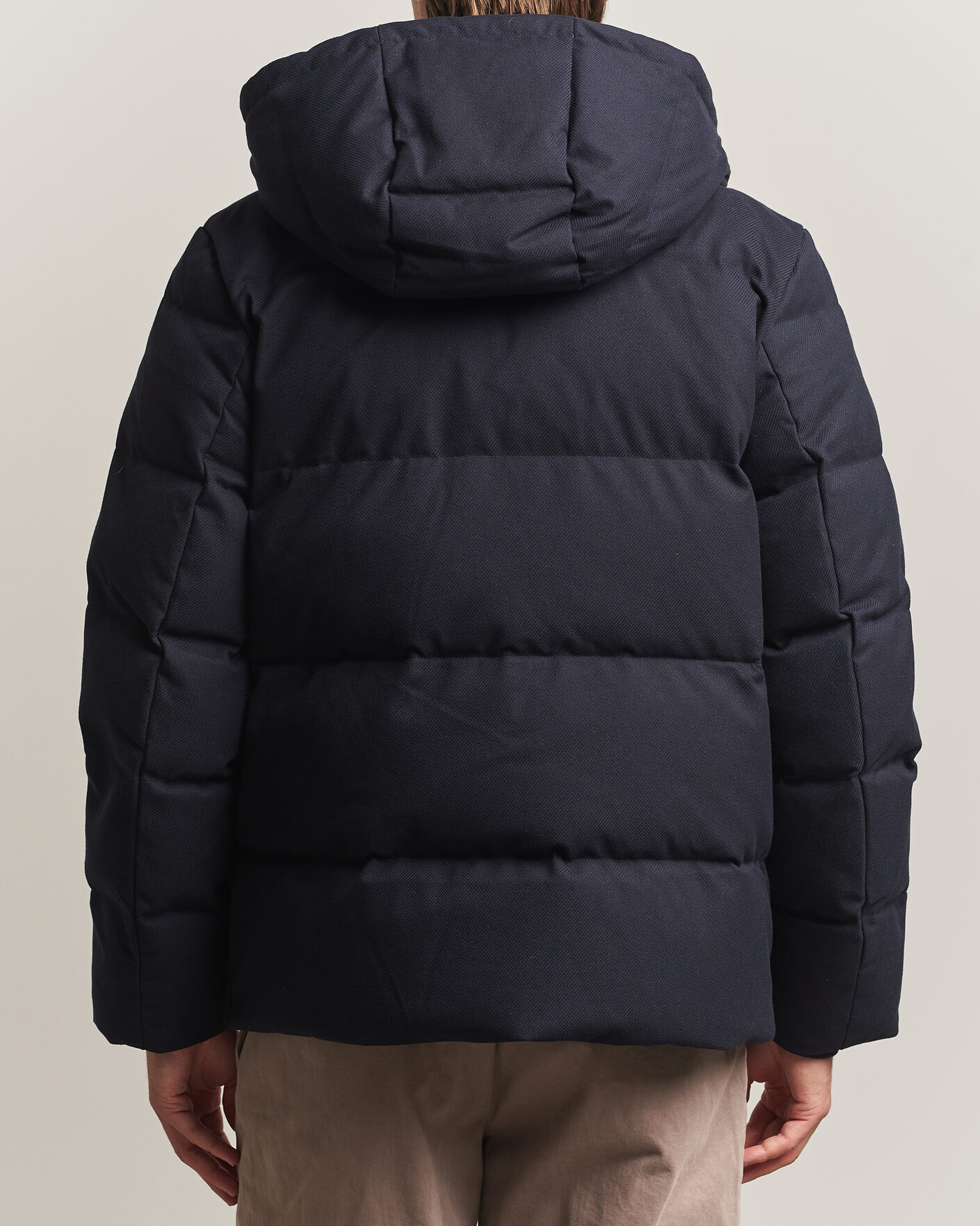Herren | Jacken | Gant | Flannel Down Hooded Jacket Evening Blue