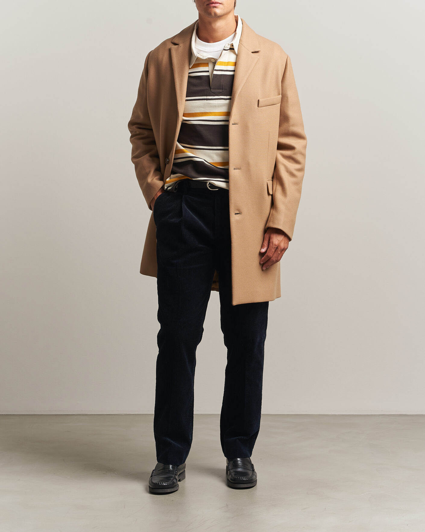 Herren | Jacken | Gant | Classic Wool/Cashmere Coat Light Taupe