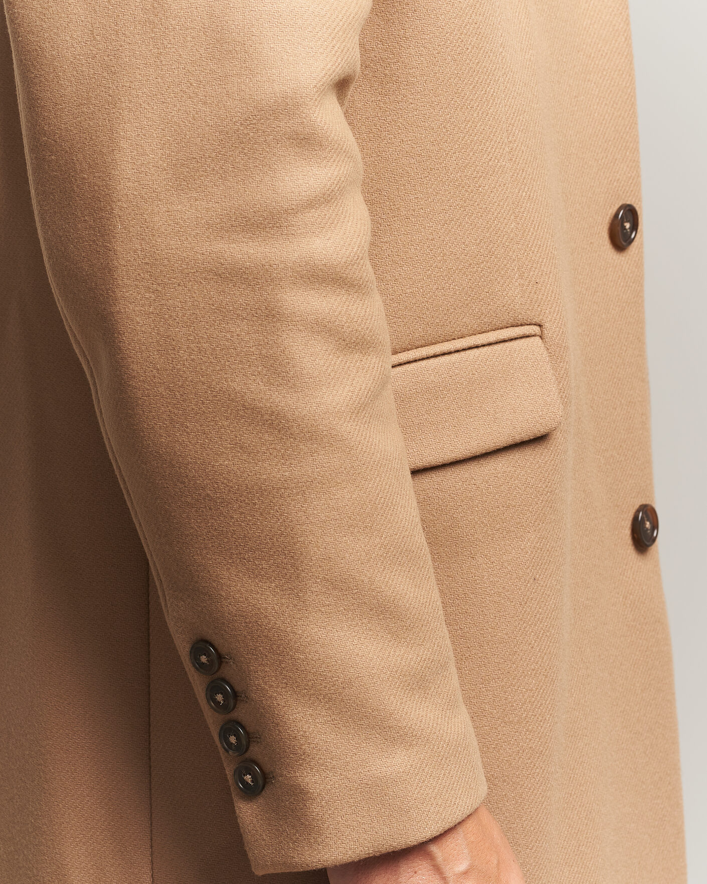 Herren | Jacken | Gant | Classic Wool/Cashmere Coat Light Taupe