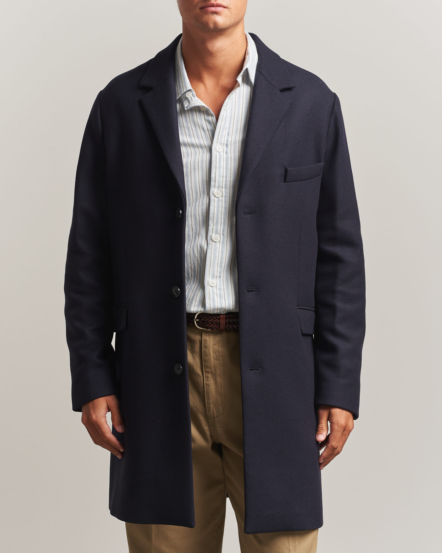 Herren | Jacken | Gant | Classic Wool/Cashmere Coat Evening Blue