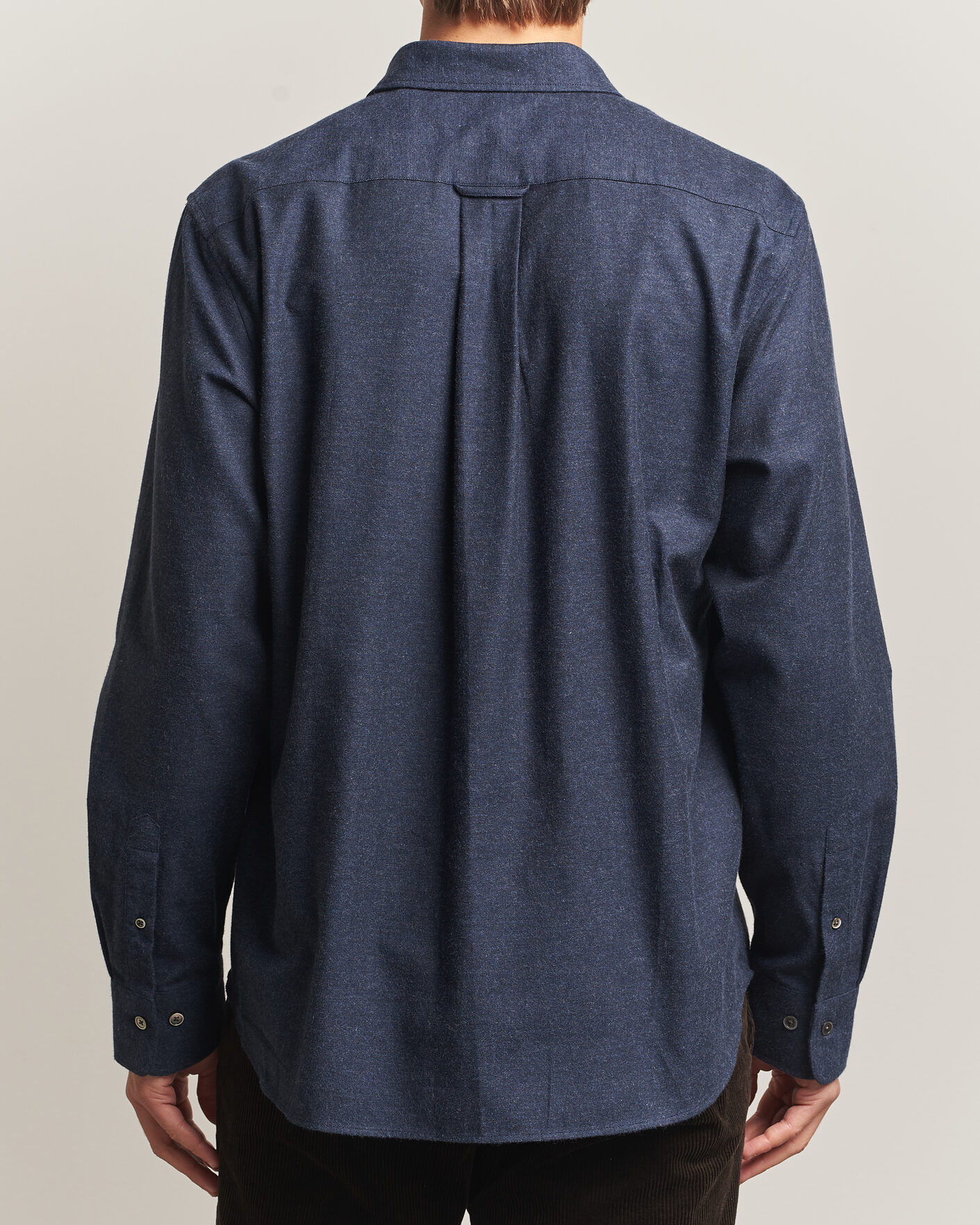 Herren | Hemden | Gant | Regular Fit Flannel Shirt Dark Navy Melange