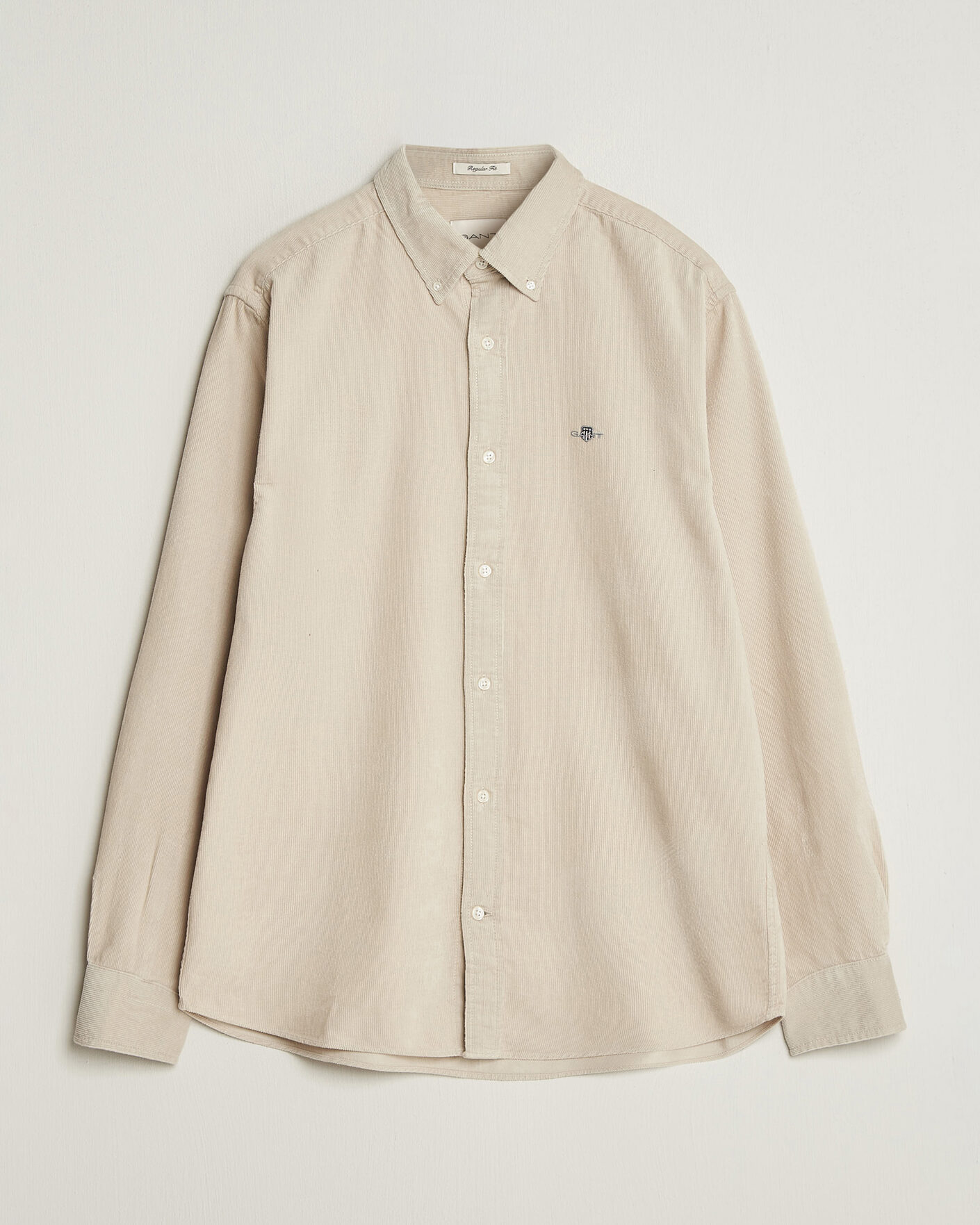 Herren | Hemden | Gant | Regular Fit Corduroy Shirt Clay Beige