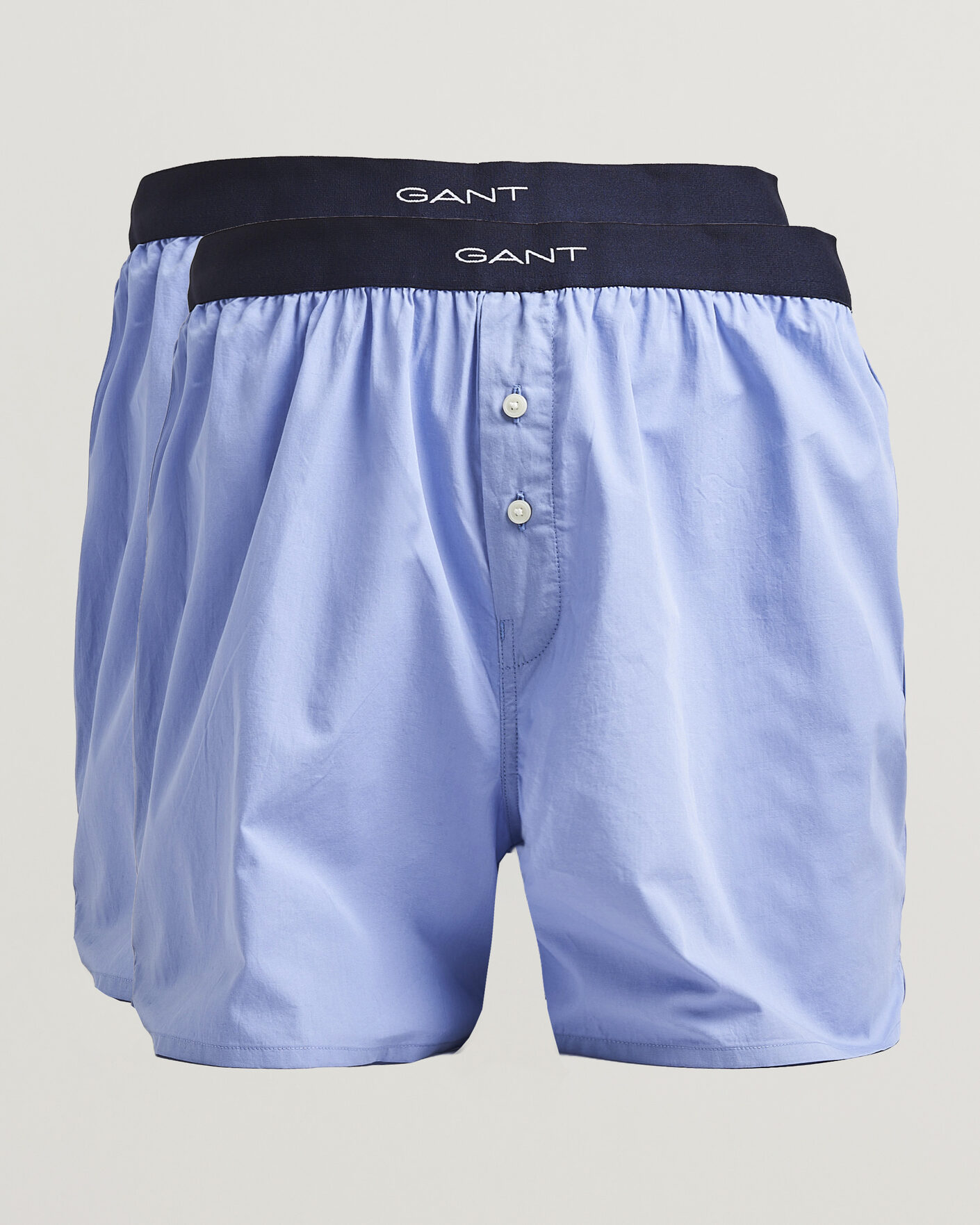 Herren | Unterwäsche | Gant | 2-Pack Woven Boxer Shorts Light Blue