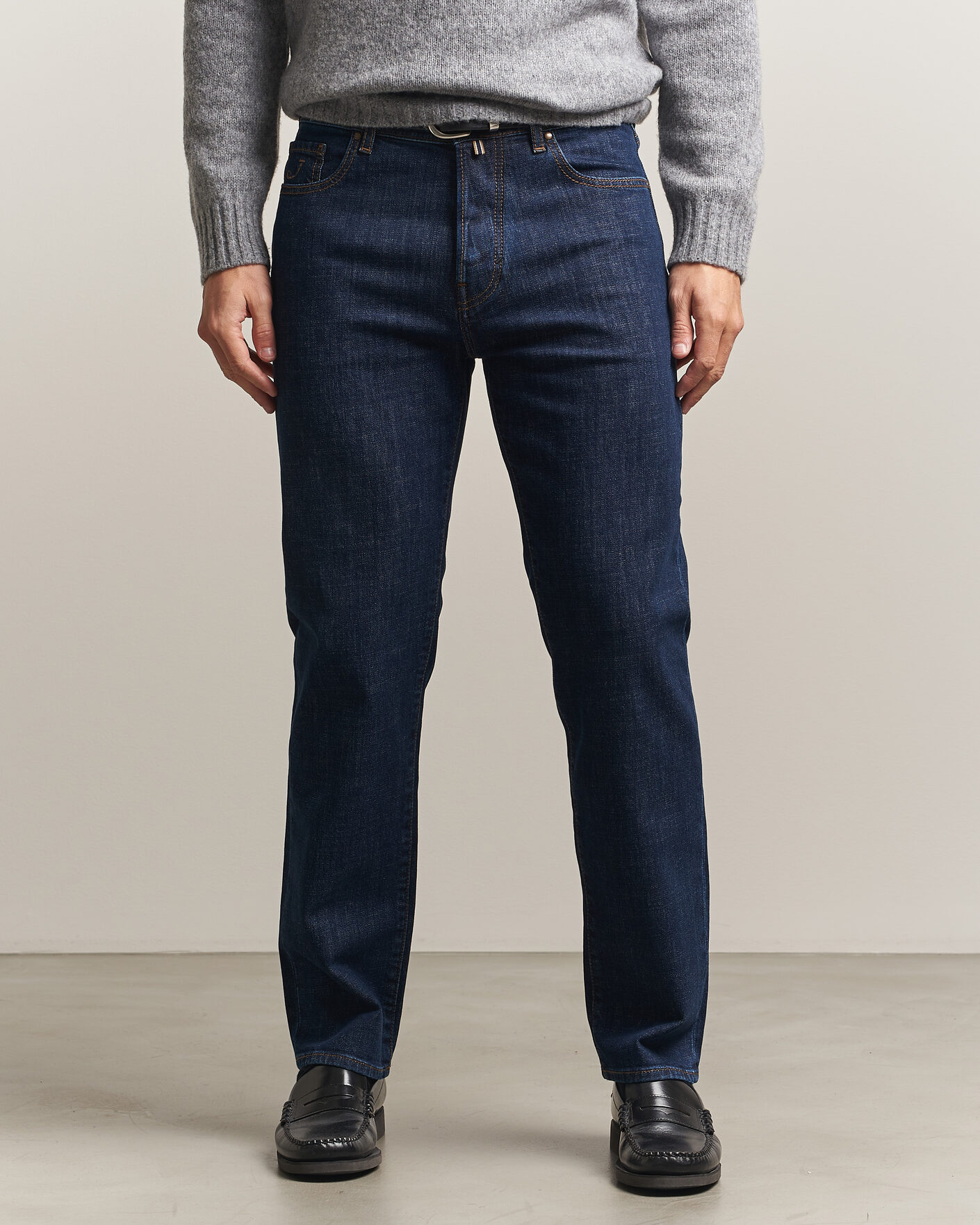 Herren | Jeans | Jacob Cohën | Edos Regular Straight Fit Jeans Dark Blue