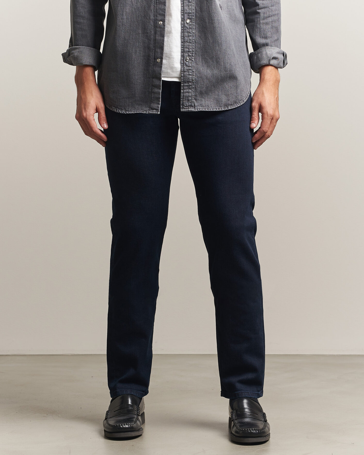 Herren | Jeans | Jacob Cohën | Bard Slim Fit Stretch Jeans Overdyed Blue