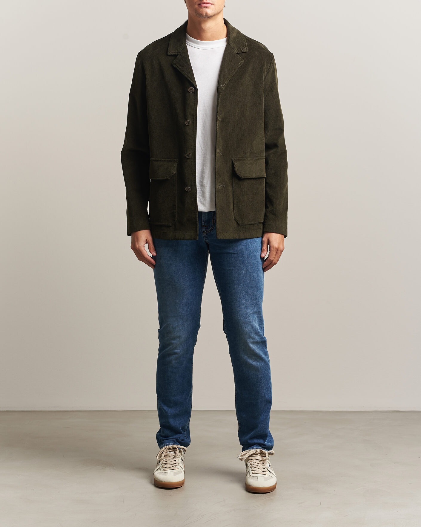 Herren | Jeans | Jacob Cohën | Bard Fast Slim Fit Stretch Jeans Mid Blue