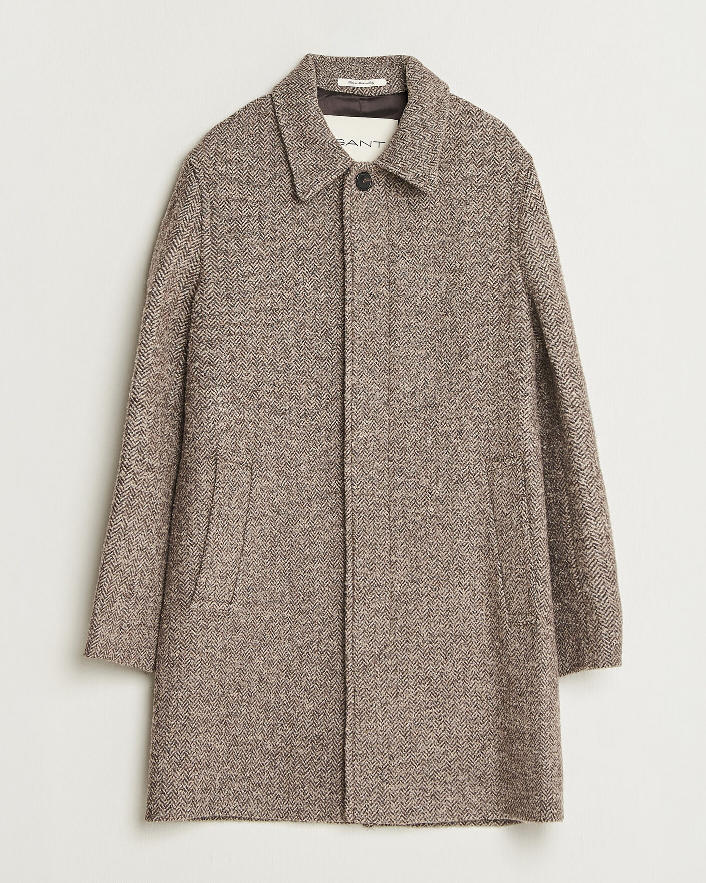Herren | Jacken | Gant | Wool Car Coat Mist Taupe