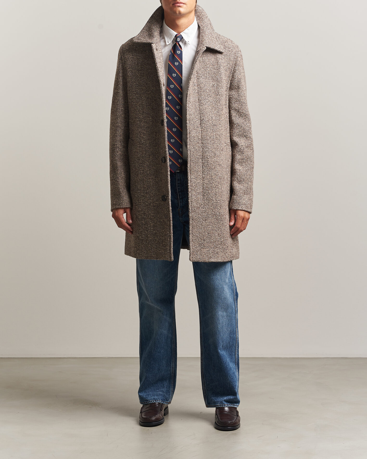 Herren | Jacken | Gant | Wool Car Coat Mist Taupe