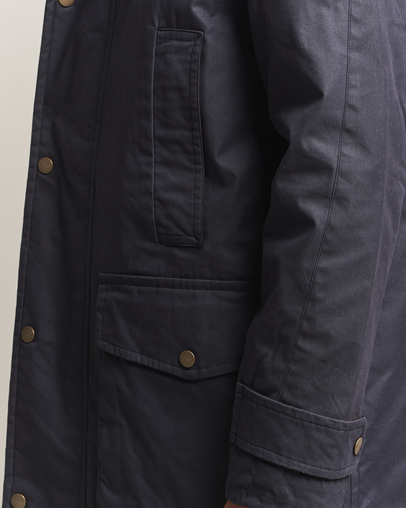 Herren | Jacken | Gant | Waxed Double Decker Jacket Evening Blue