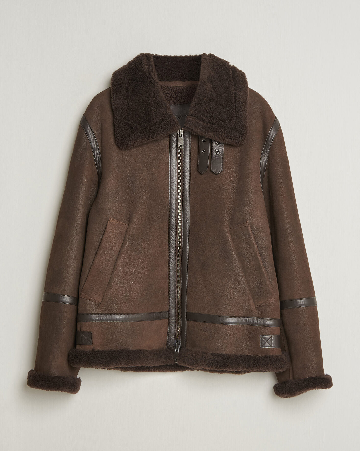 Herren | Jacken | Gant | Classic Shearling Jacket Black Brown