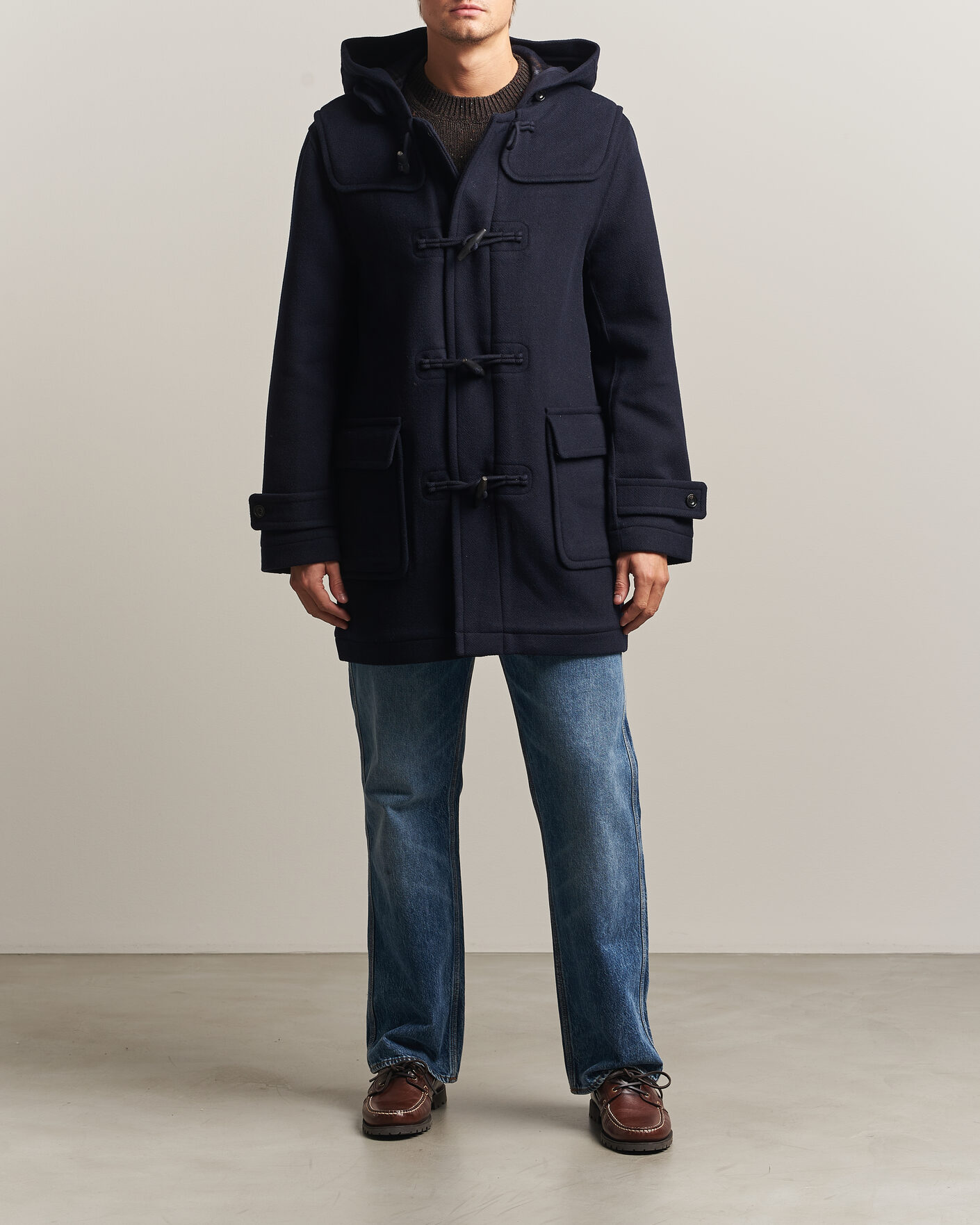 Herren | Jacken | Gant | Classic Wool Duffle Coat Evening Blue