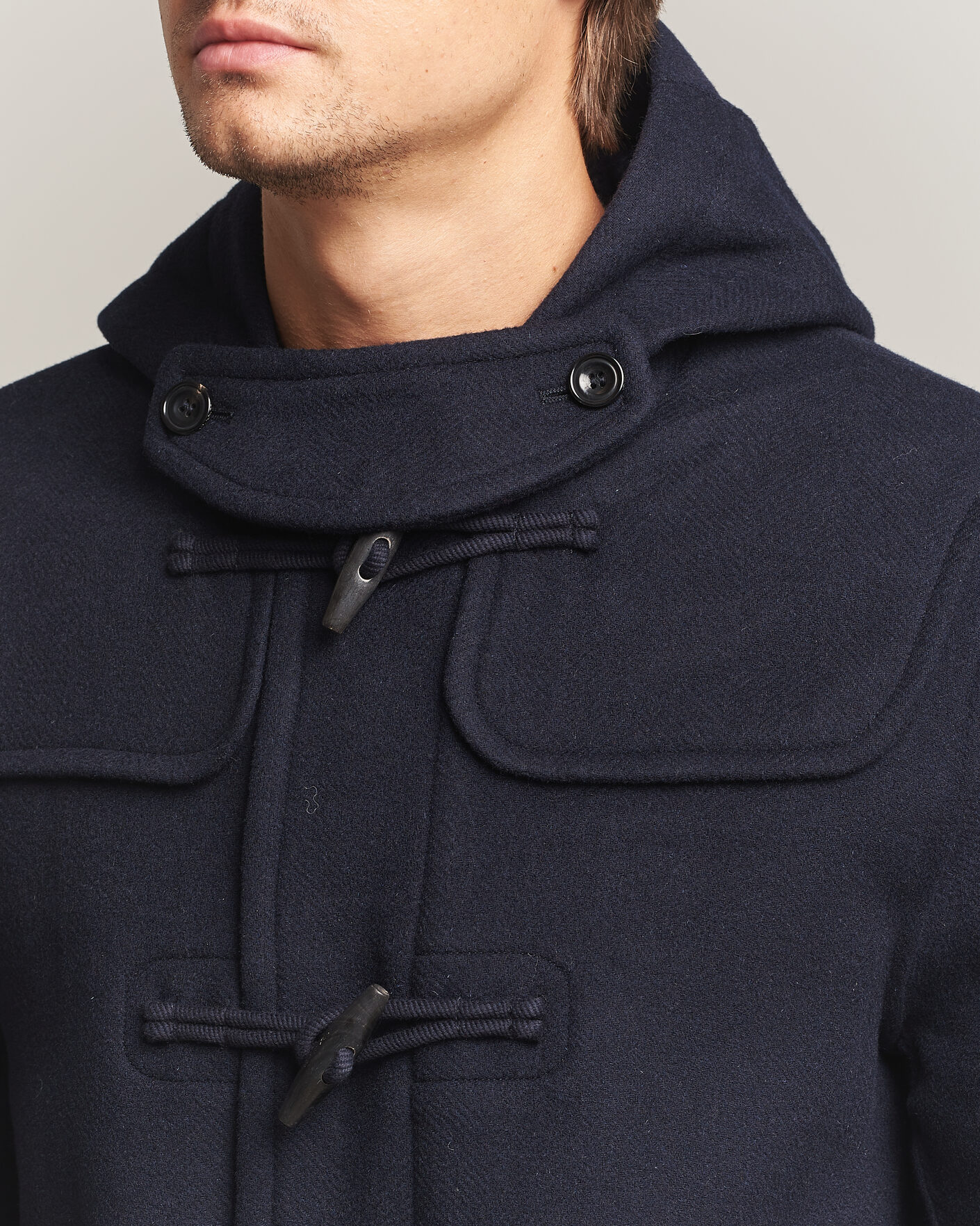 Herren | Jacken | Gant | Classic Wool Duffle Coat Evening Blue