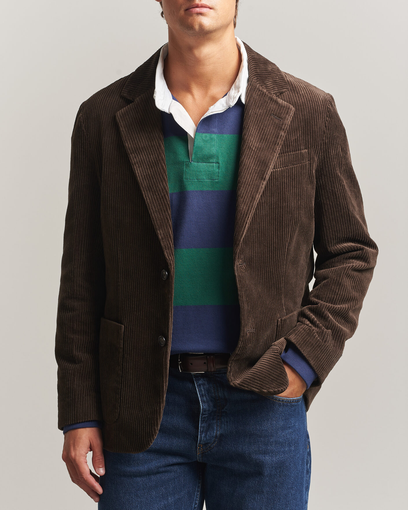 Herren | Sakkos | Gant | Corduroy Blazer Black Brown