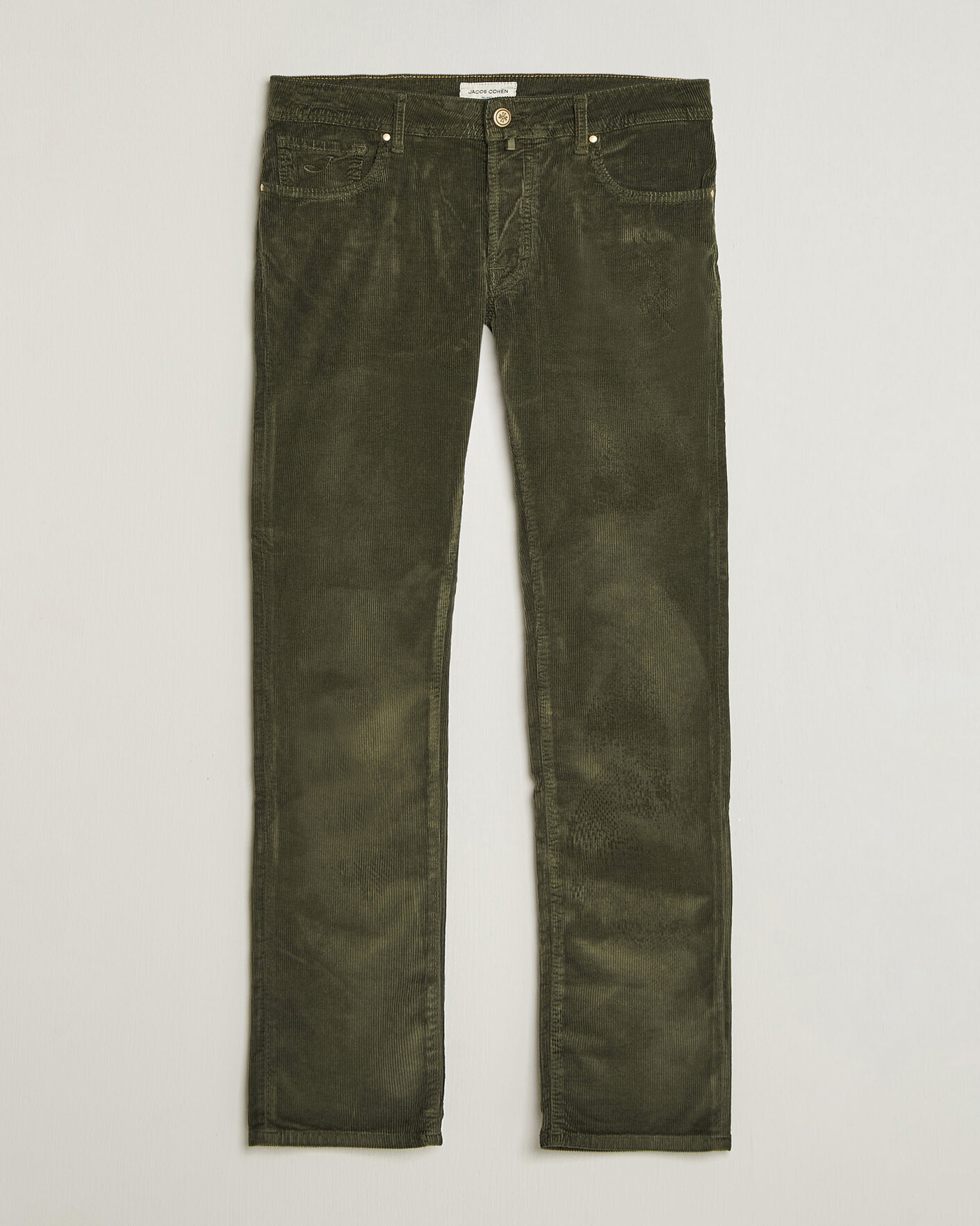 Herren | Hosen | Jacob Cohën | Bard 5-Pocket Medium Corduroy Trousers Green